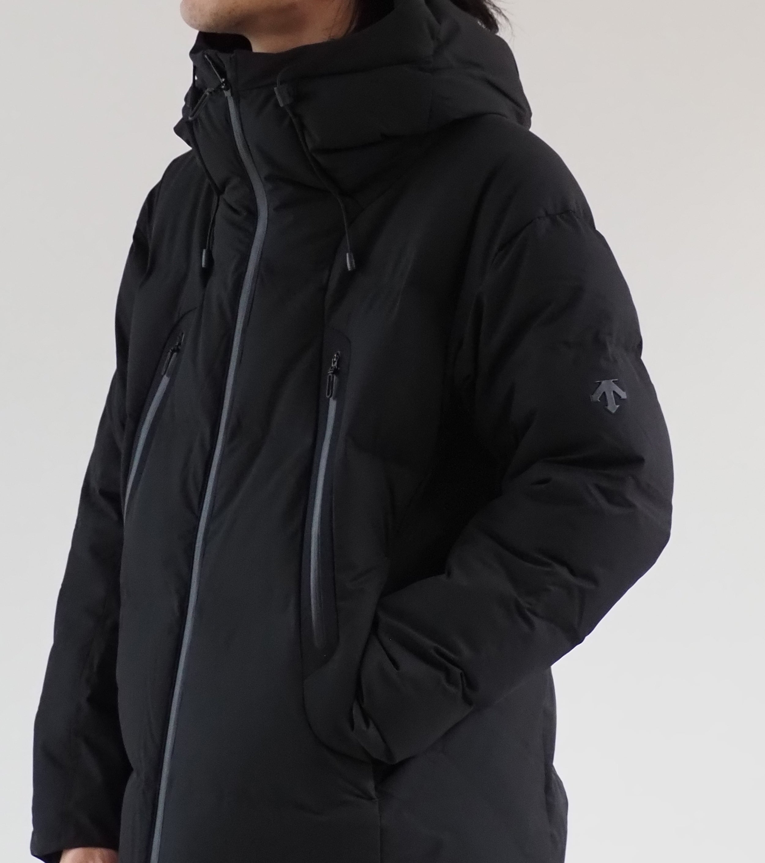 MIZUSAWA DOWN OVERSIZED JACKET "MOUNTAINEER",Black