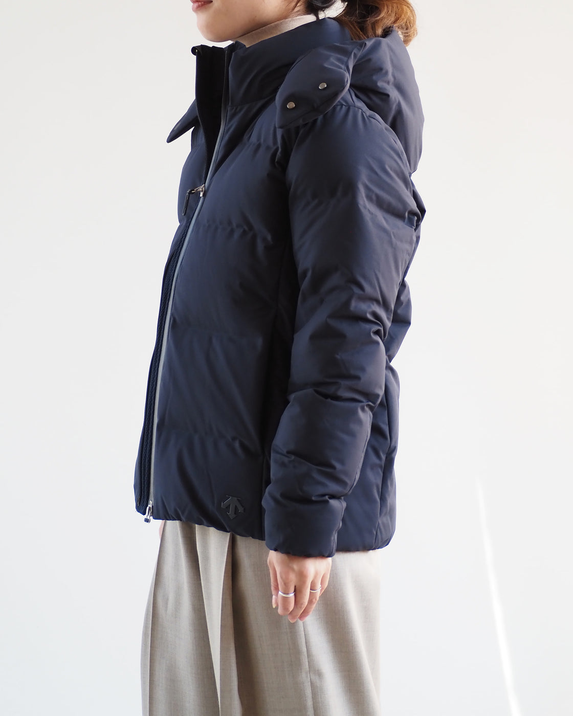 MIZUSAWA DOWN JACKET "ANCHOR",Navy