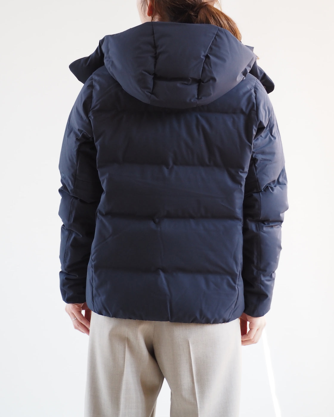 MIZUSAWA DOWN JACKET "ANCHOR",Navy