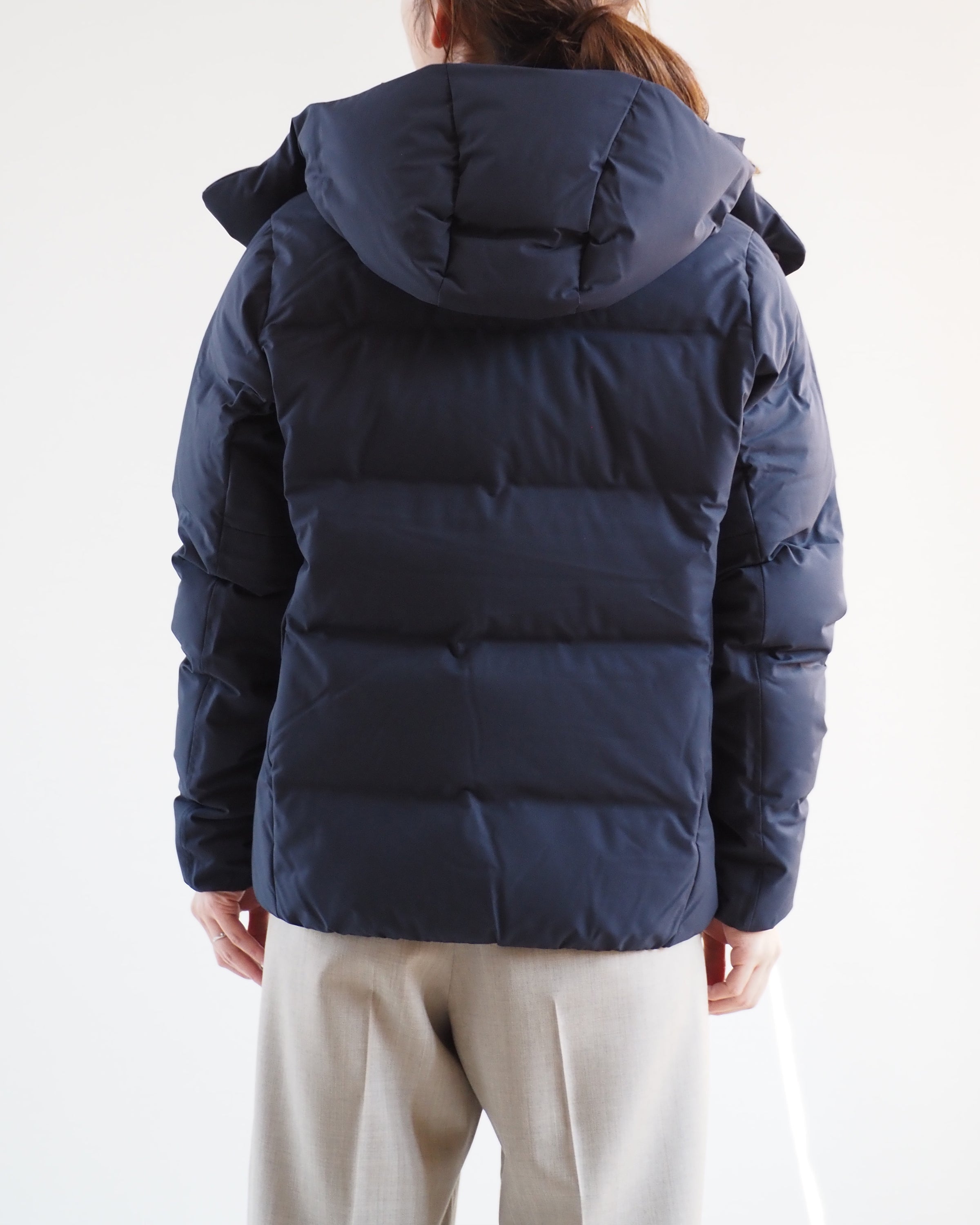 MIZUSAWA DOWN JACKET "ANCHOR",Navy