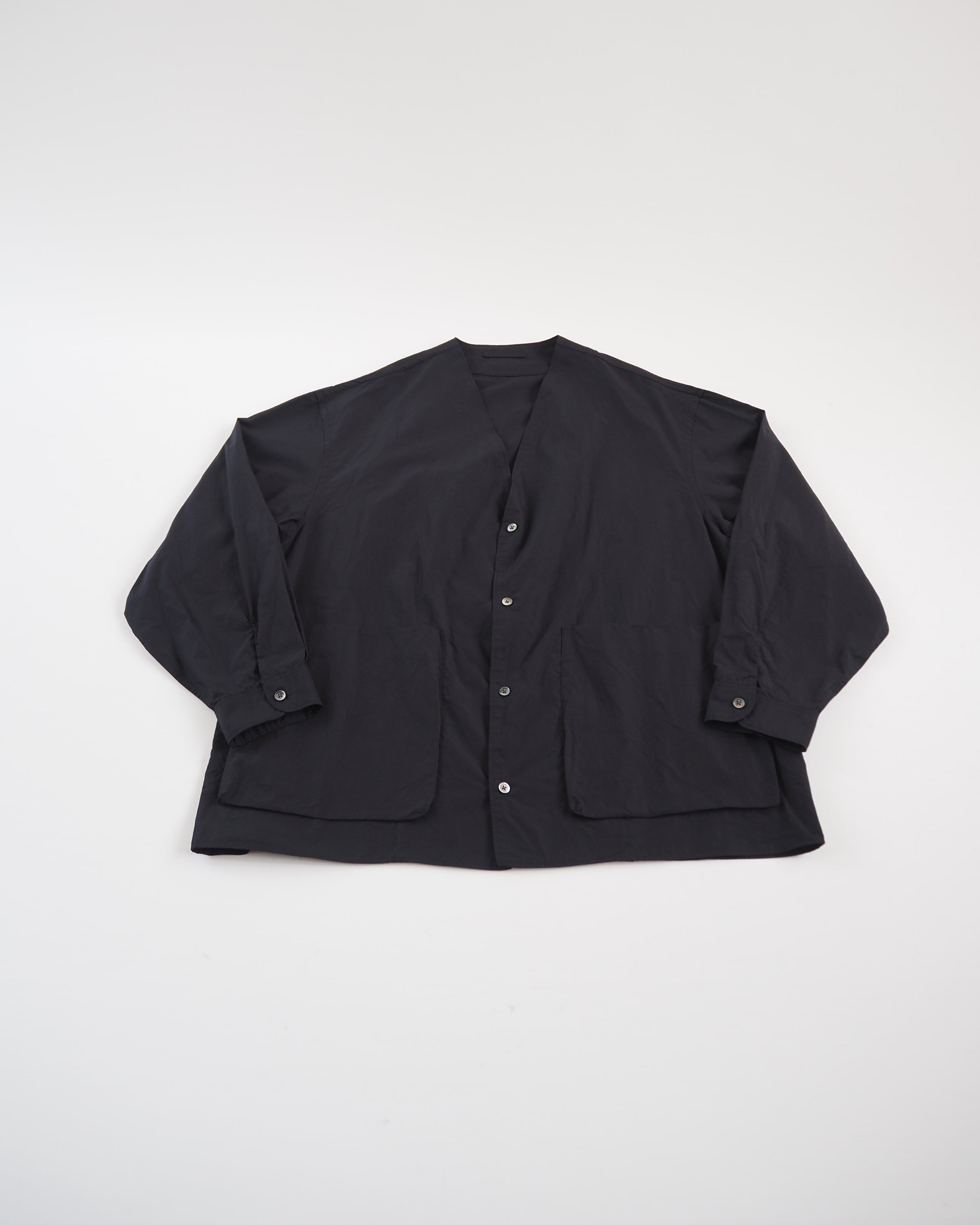 Chambray Cardigan Shirt OliveBeige