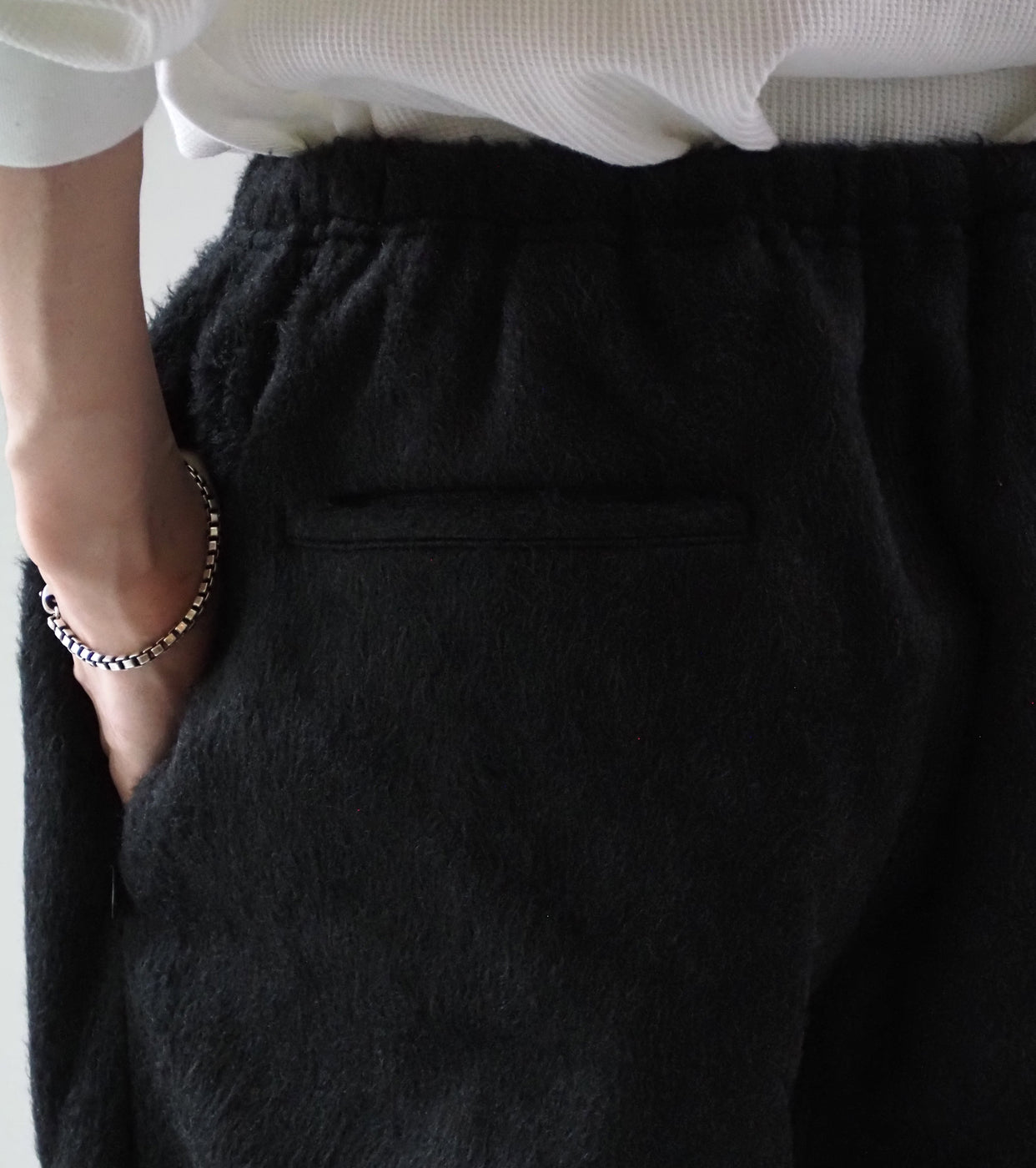 Blurhms Pe/silk Fleece Track Pants, Heather Black