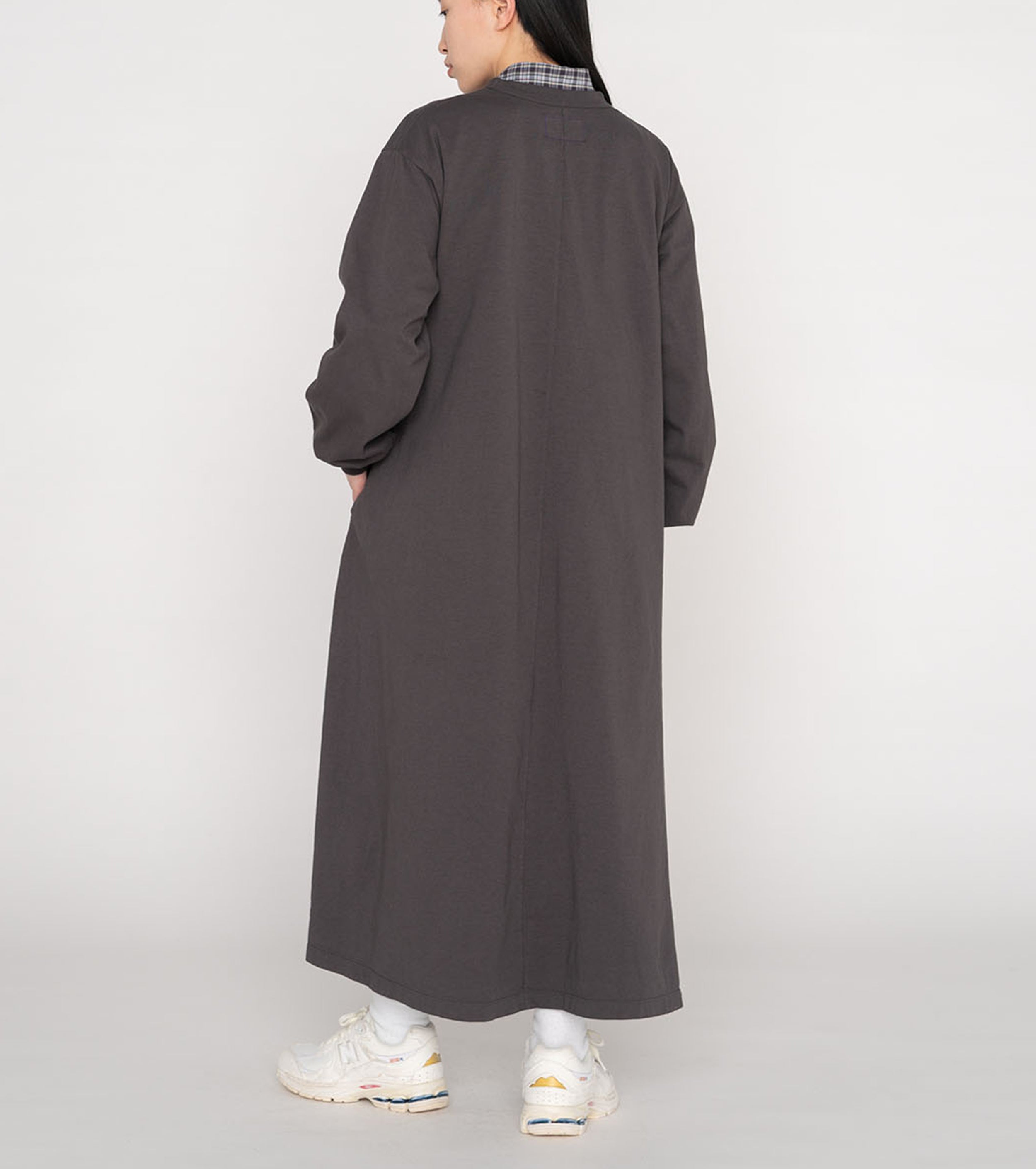 5.5 oz Long Sleeve Dress, Asphalt Gray