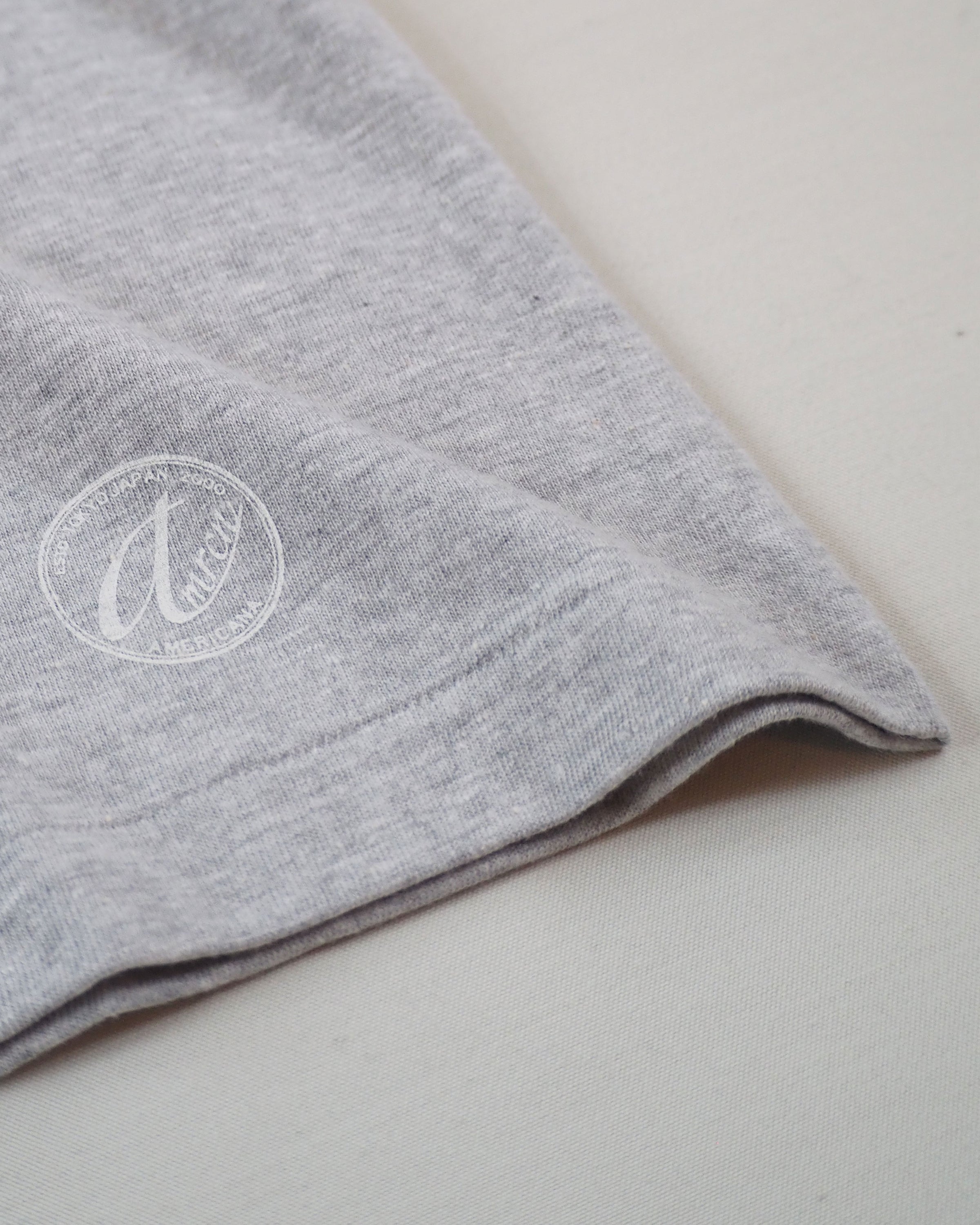 Souvenir Print Seamless Tee Shirt, Gray
