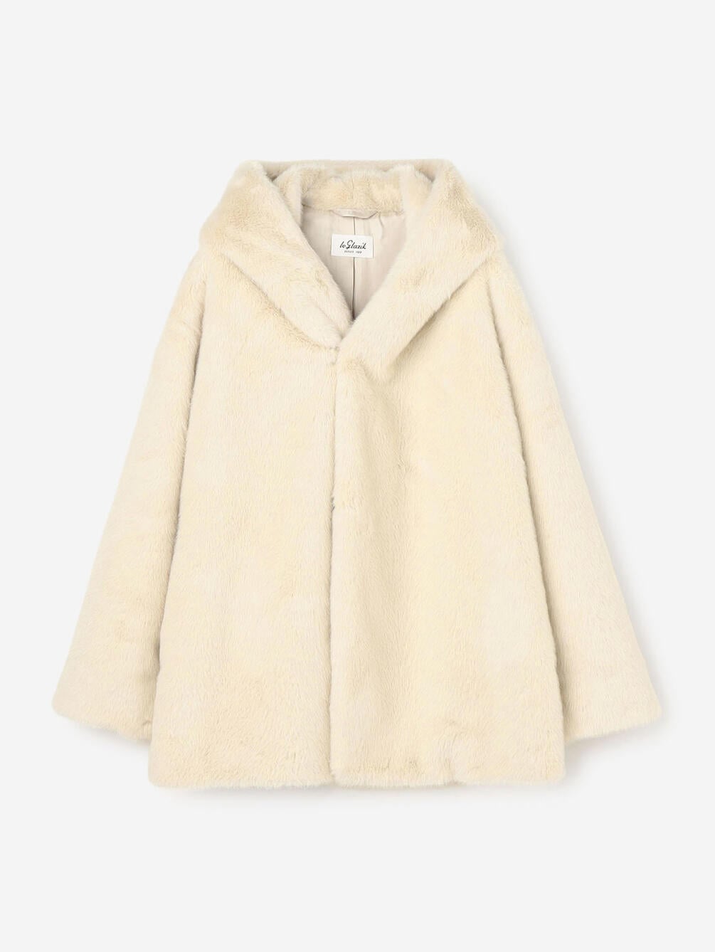 LE GLAZIK エコファーコート フーデッドショートコート WOMEN