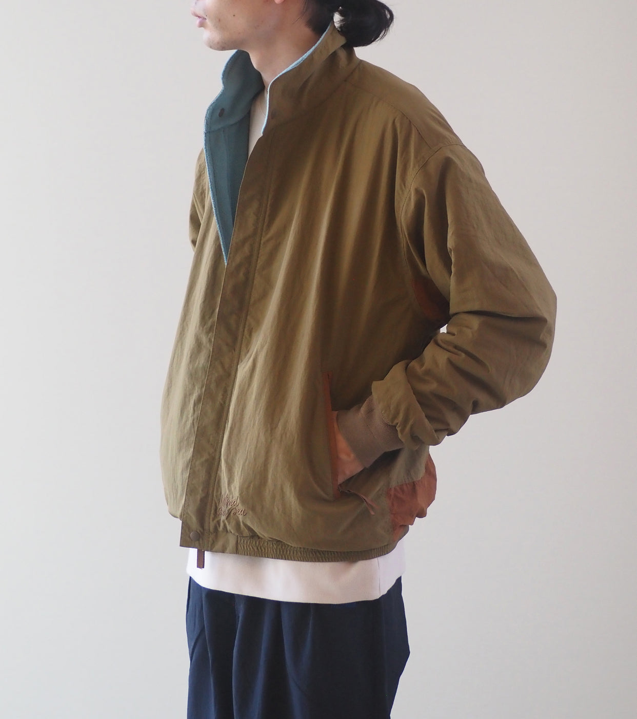 WIND AND SEA REVERSIBLE JACKET , Khaki