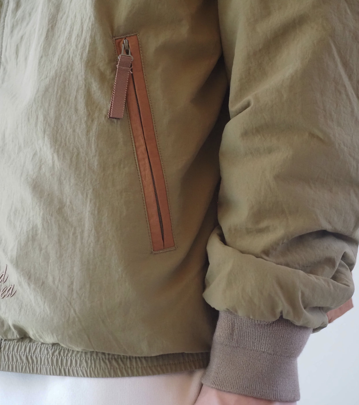 WIND AND SEA REVERSIBLE JACKET , Khaki