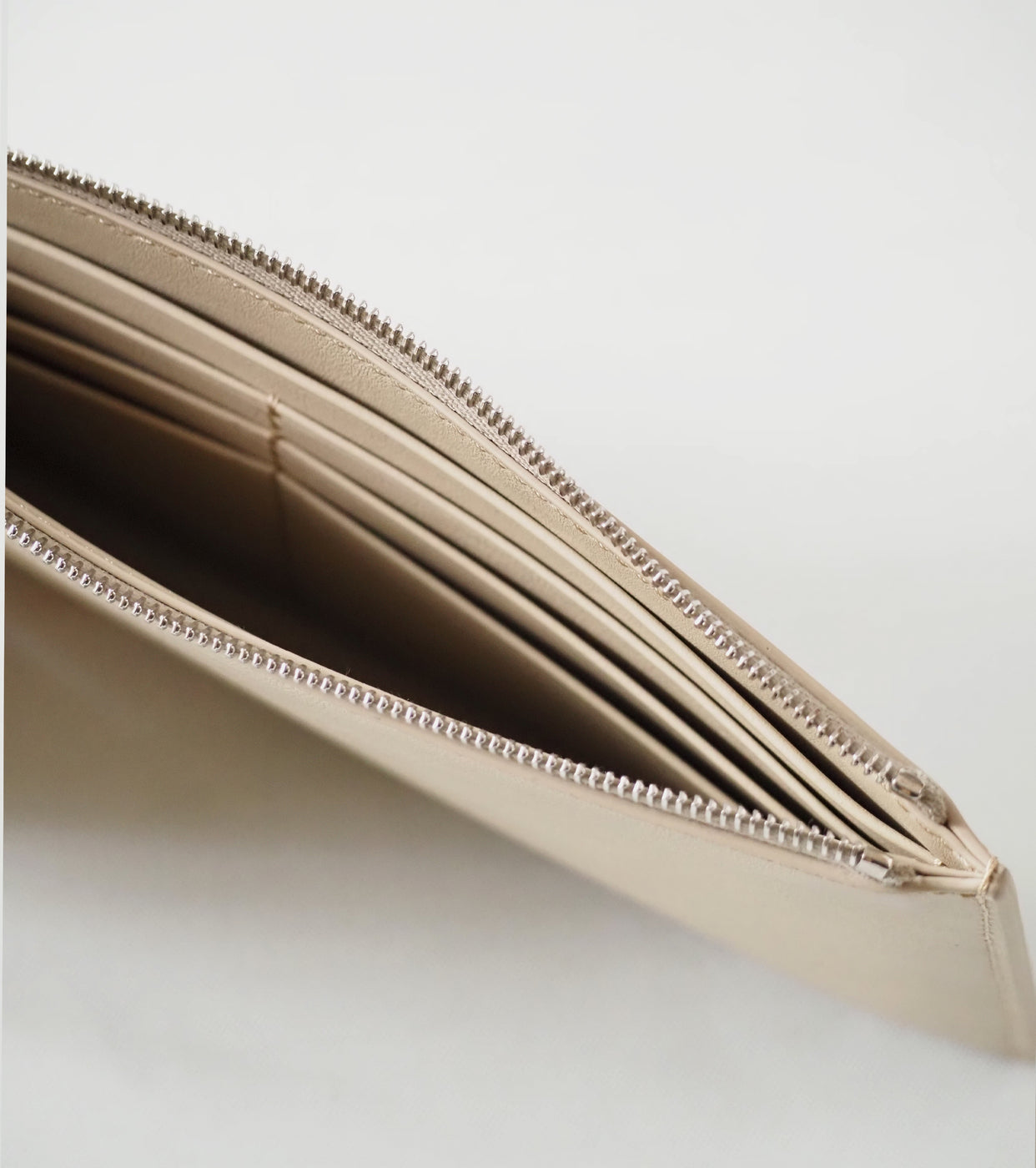 Aeta FLATLONG WALLET , Gray Beige