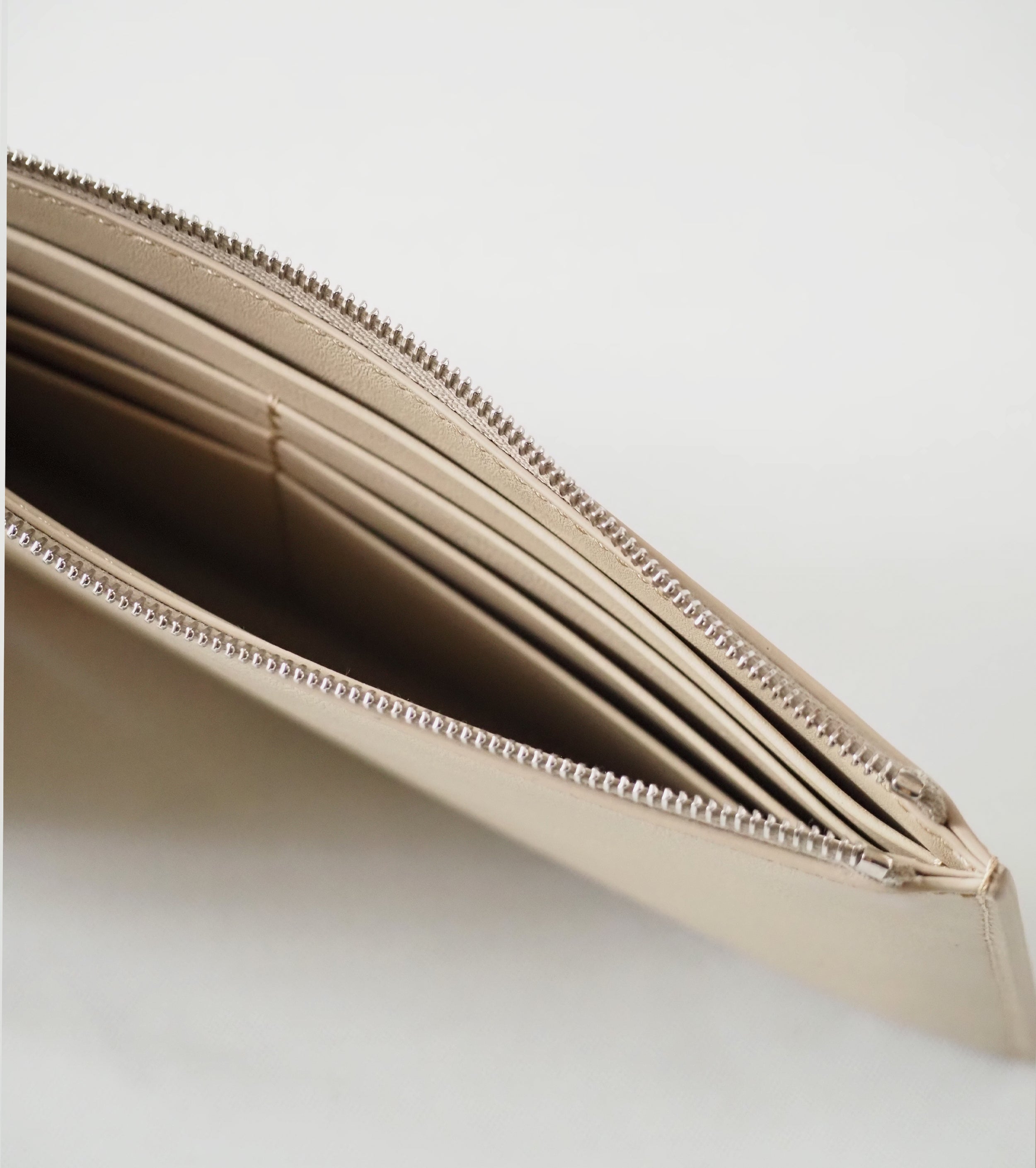 Aeta FLATLONG WALLET , Gray Beige