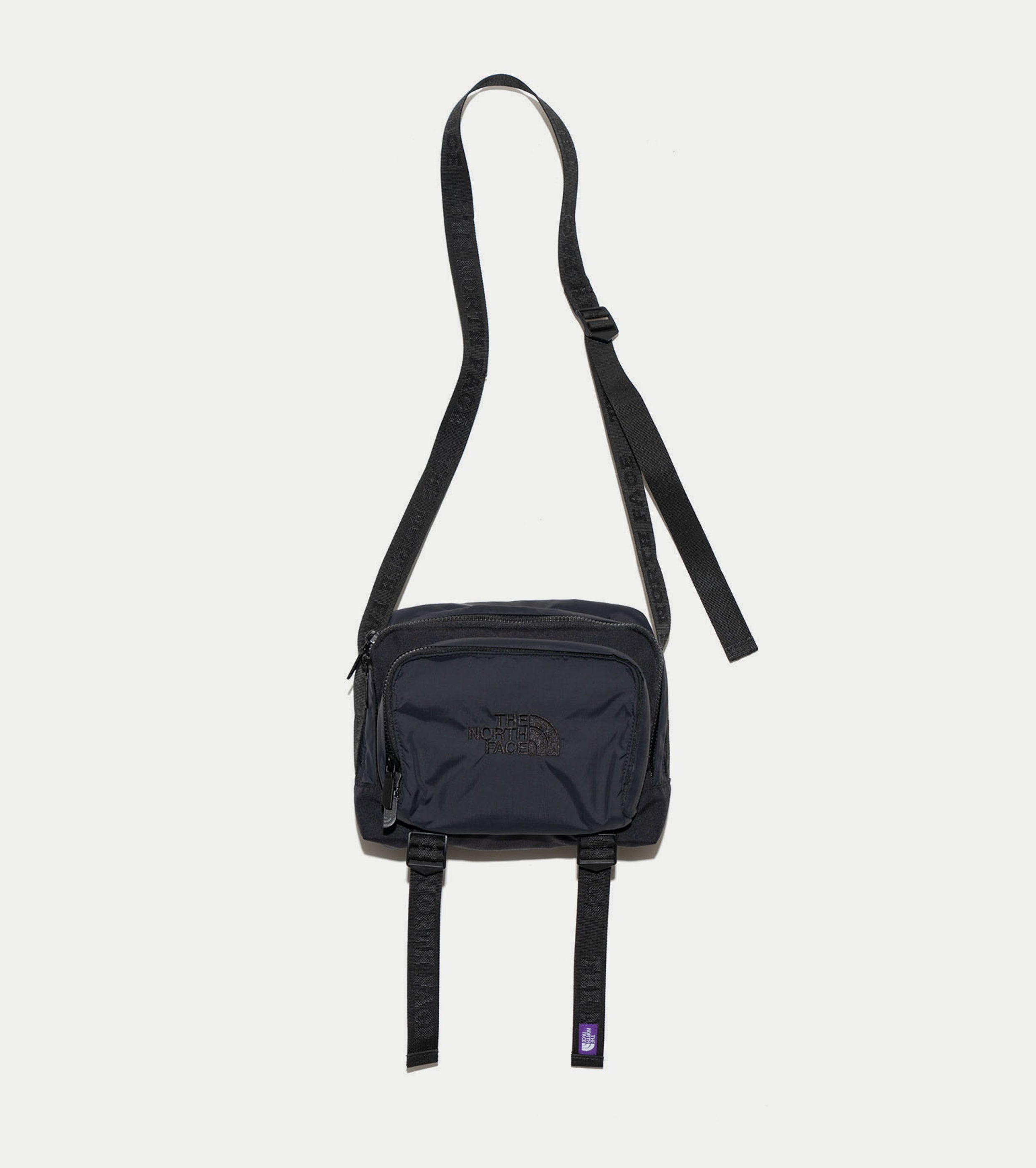 The north face purple label lightweight logo tape on sale shoulder bag