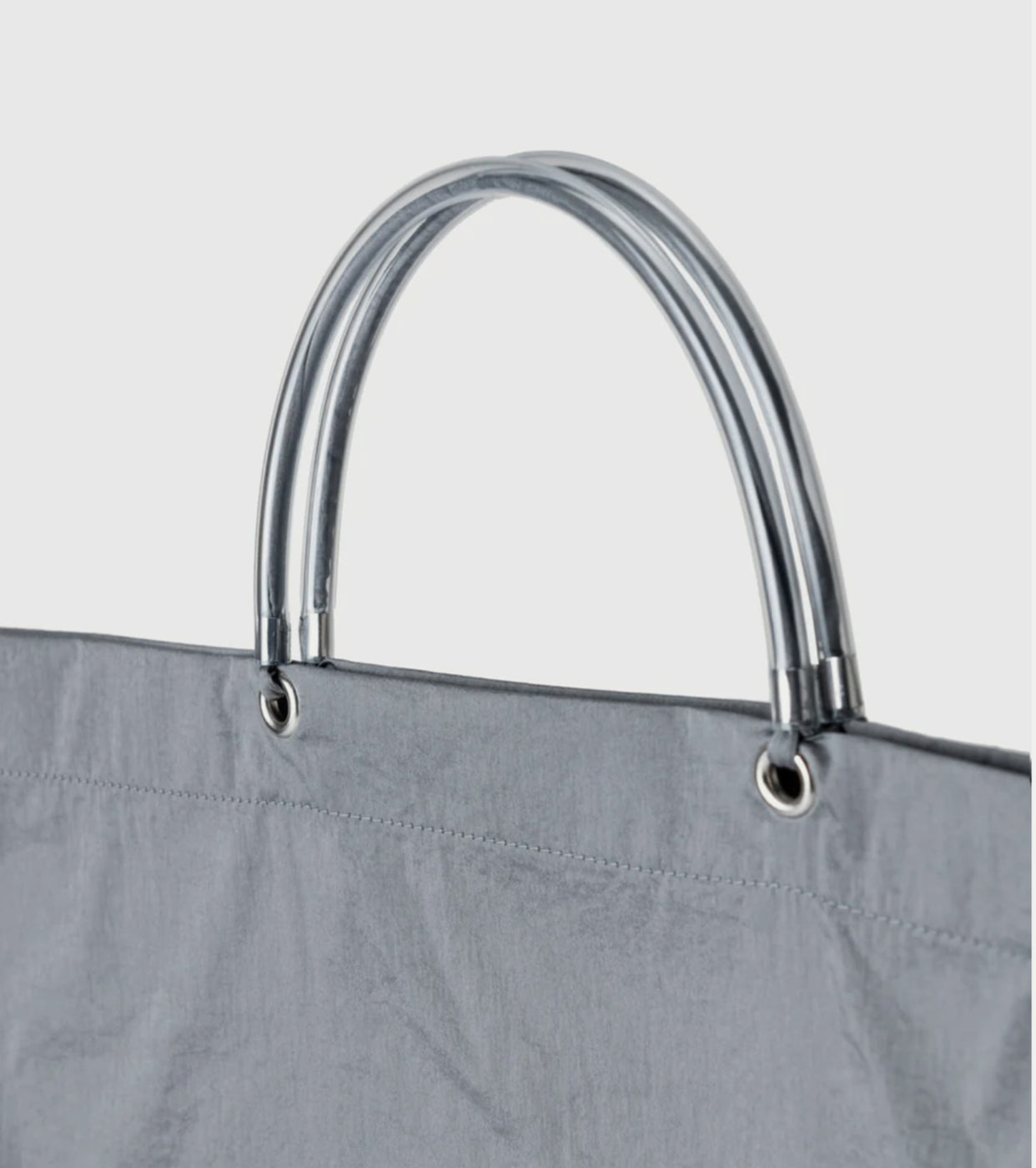 Aeta Tube Handle Tote, Light Gray