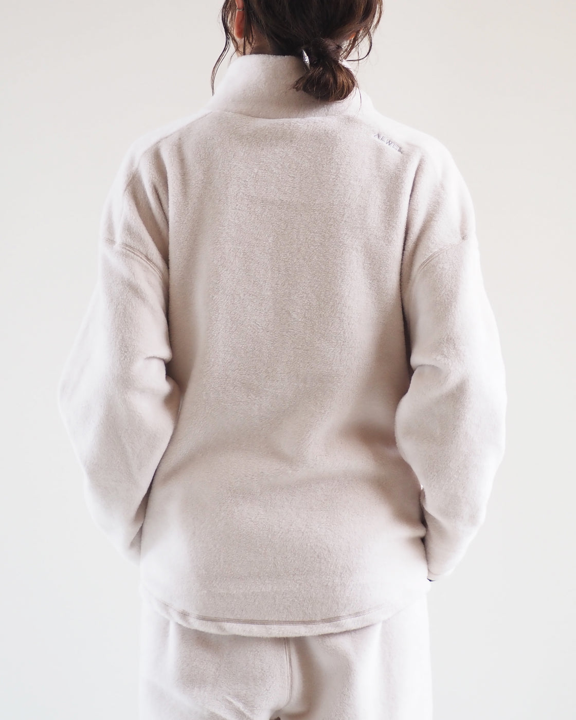 ALWEL FLEECE BUTTON JACKET,Oatmeal