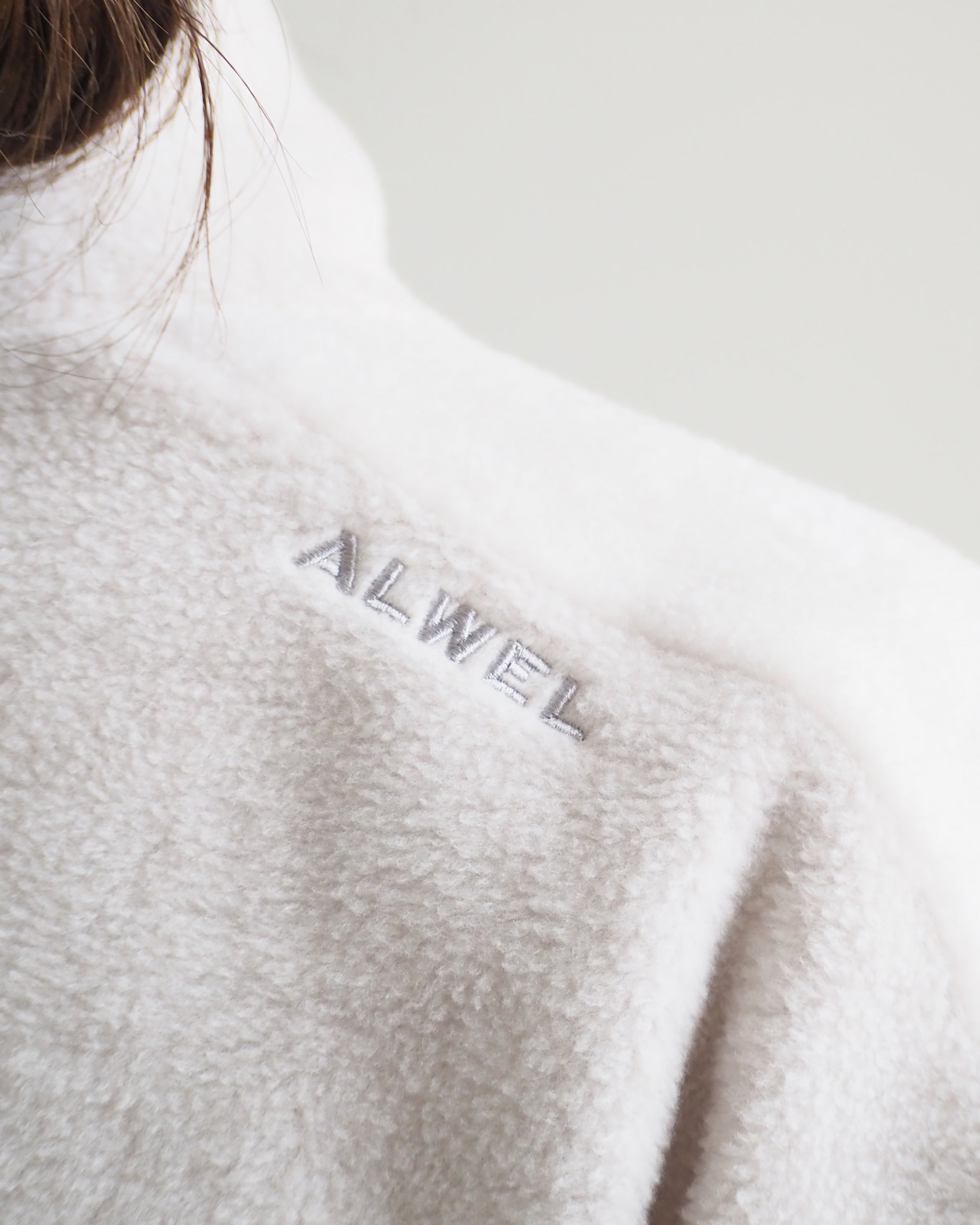 ALWEL FLEECE BUTTON JACKET,Oatmeal