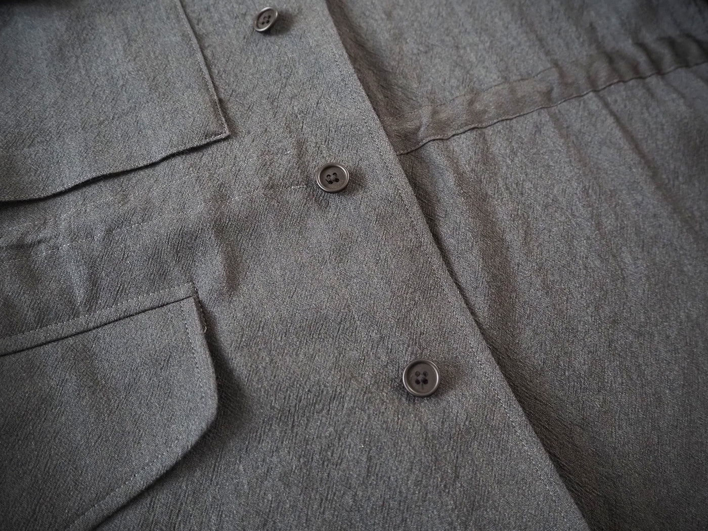 Wool, rayon, silk 43 vest, Heather Charcoal