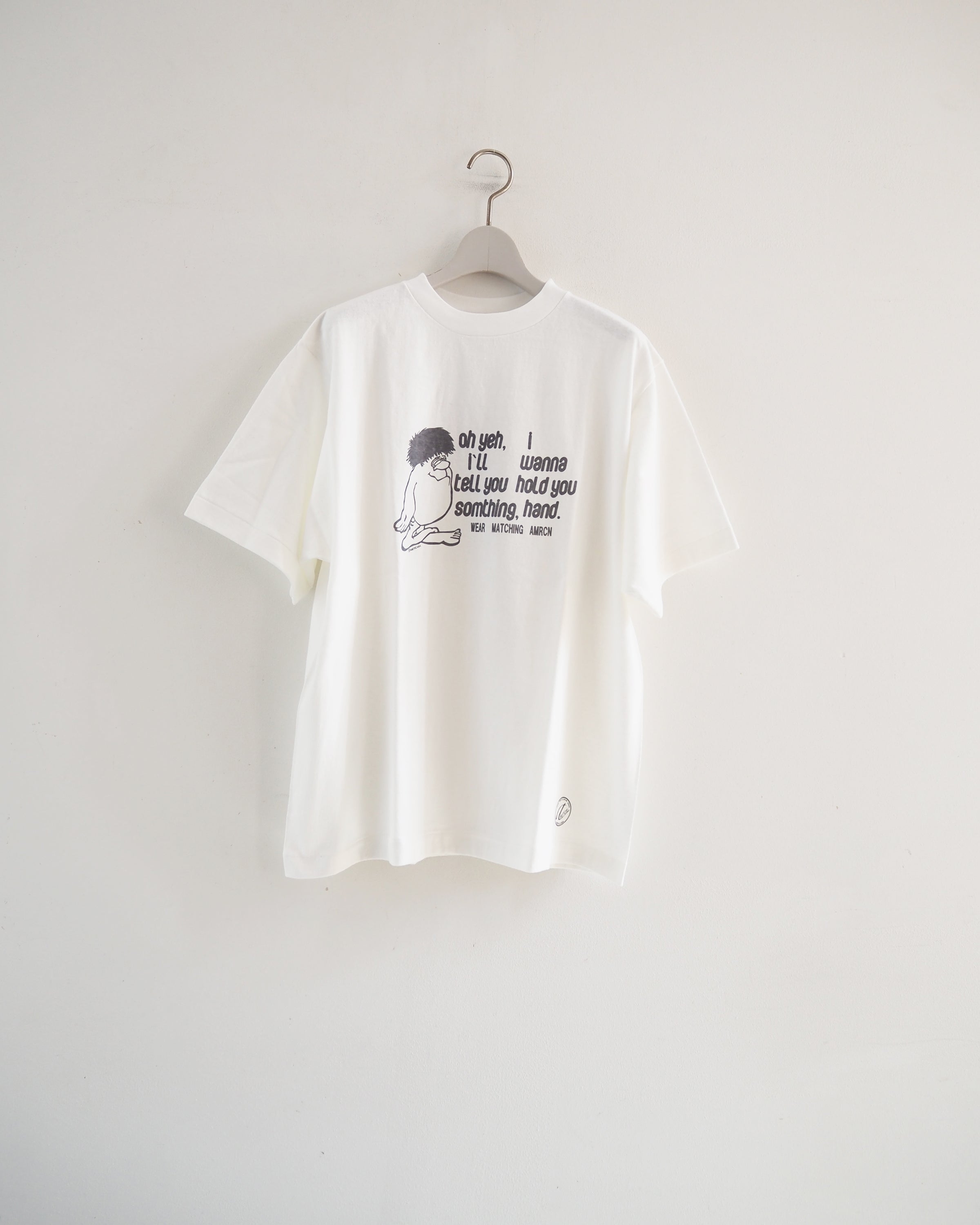 Raffy Jersey Round Torso Classic Tee, Off White