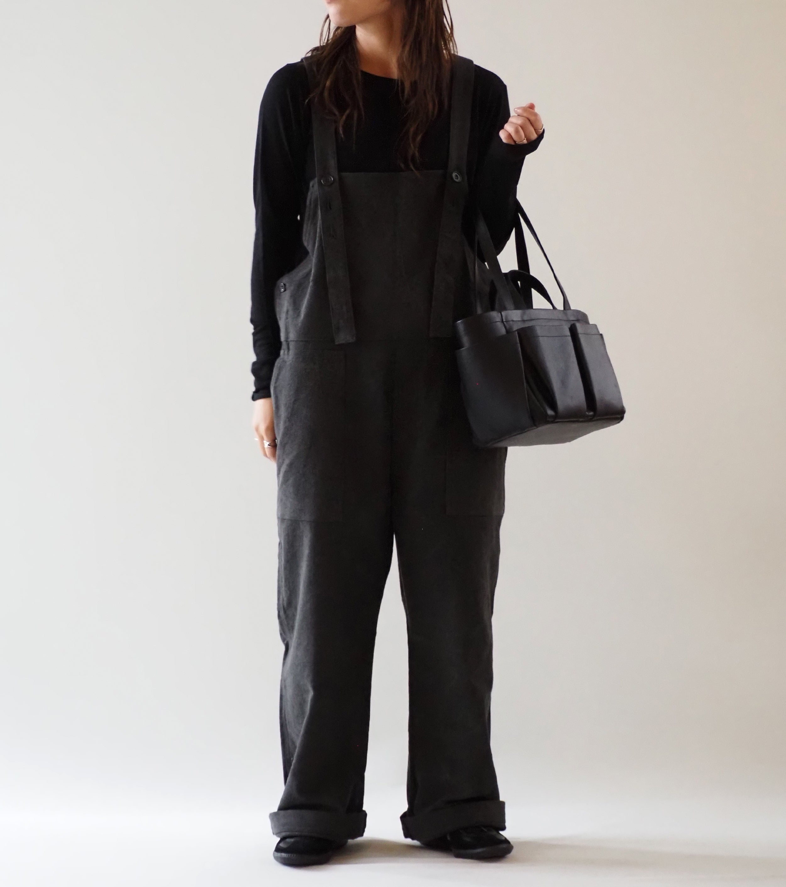 Yarmo ニュー ビブアンド ブレイス オーバーオール , Charcoal