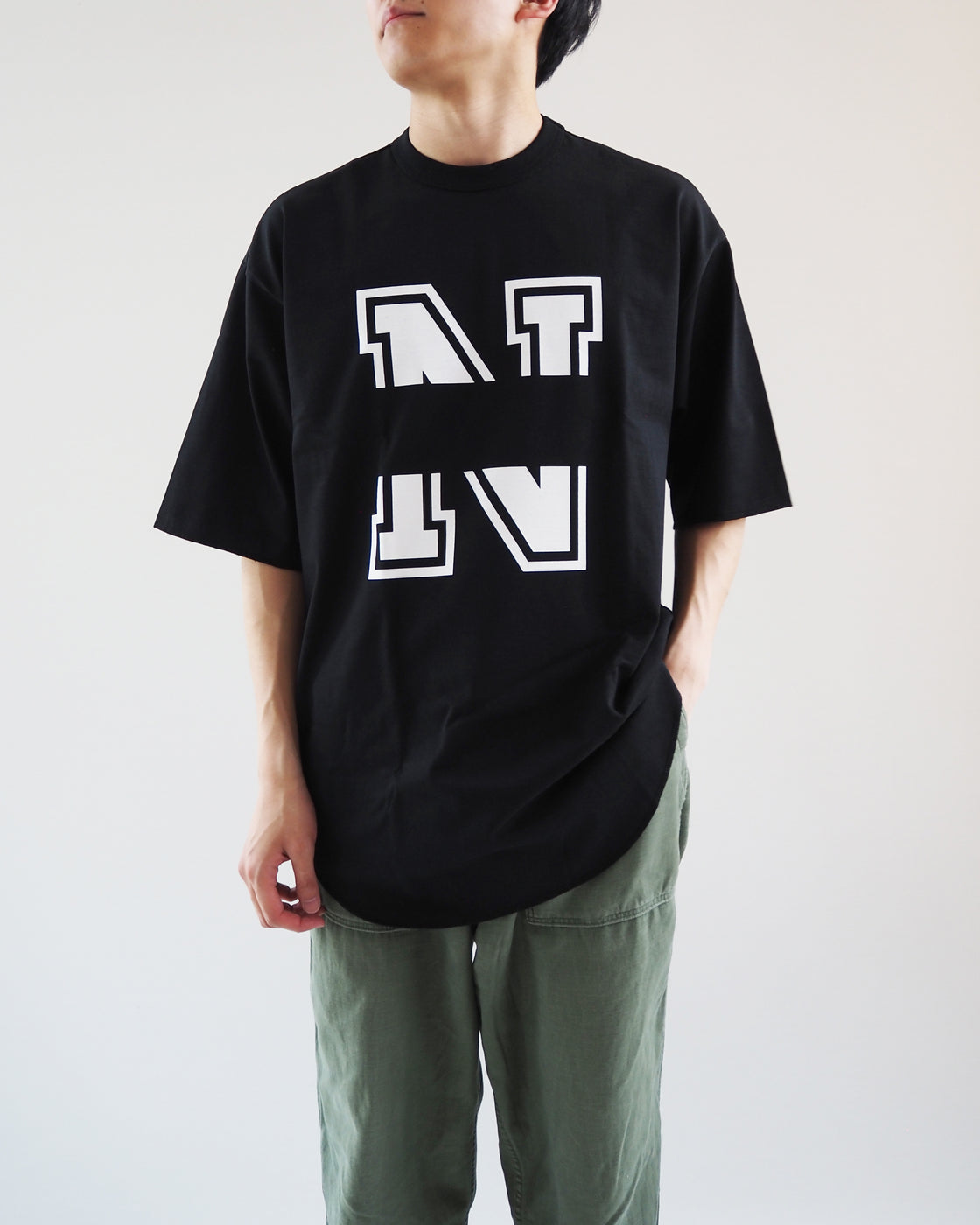 Baseball Tee Short Sleeve, Black