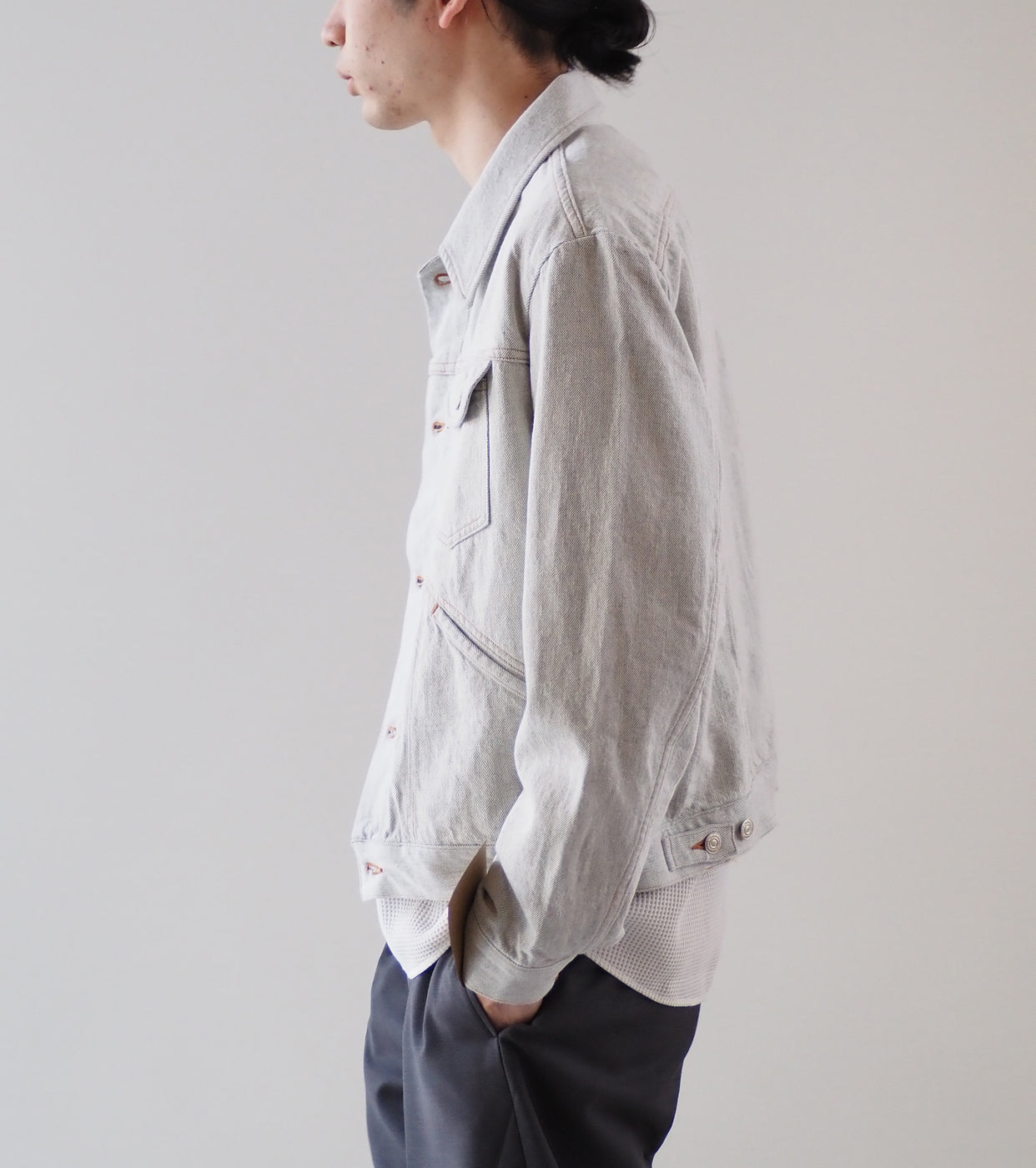 YAECA DENIM 4Pockets Jacket , Recycle