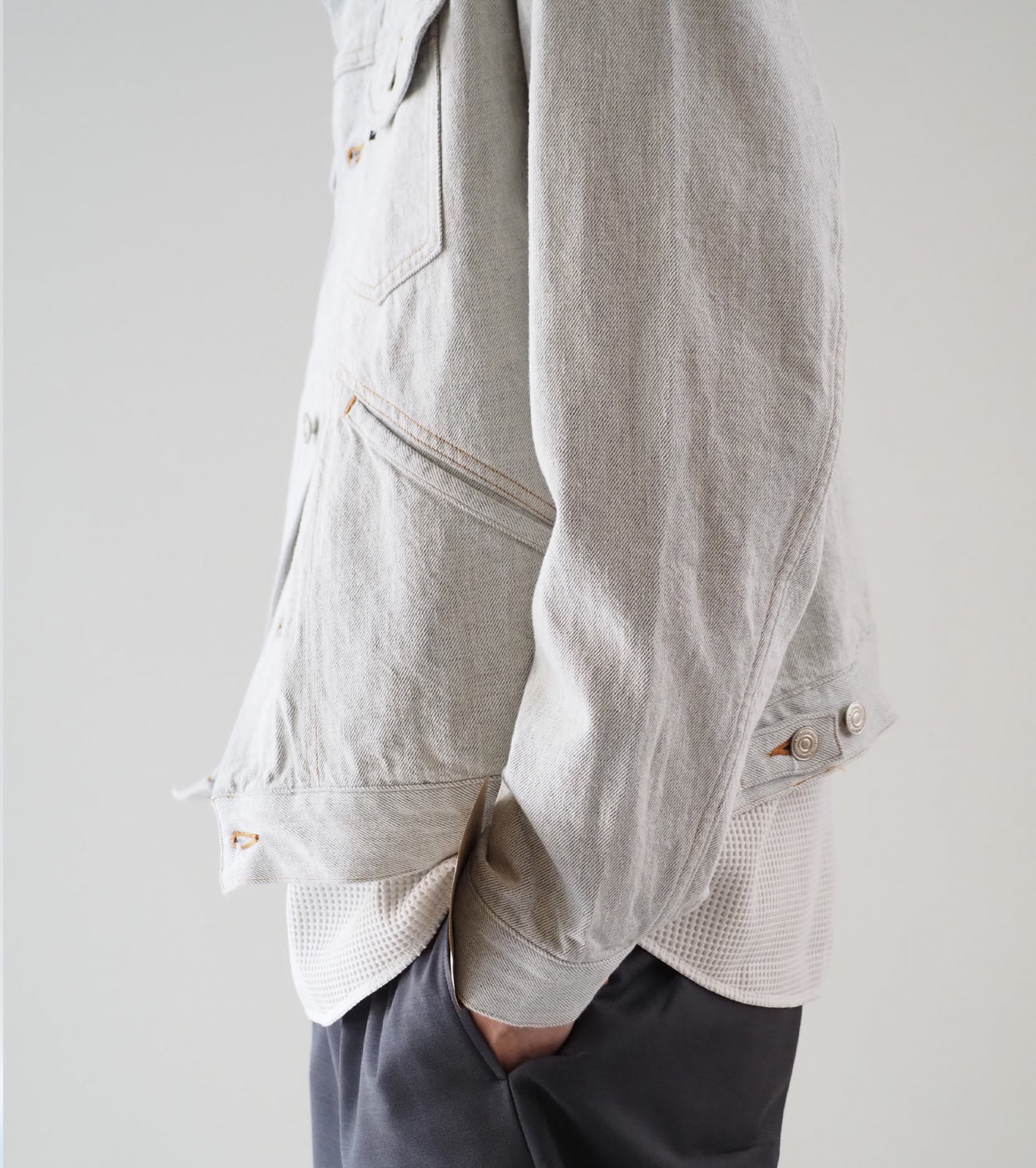 YAECA DENIM 4Pockets Jacket , Recycle