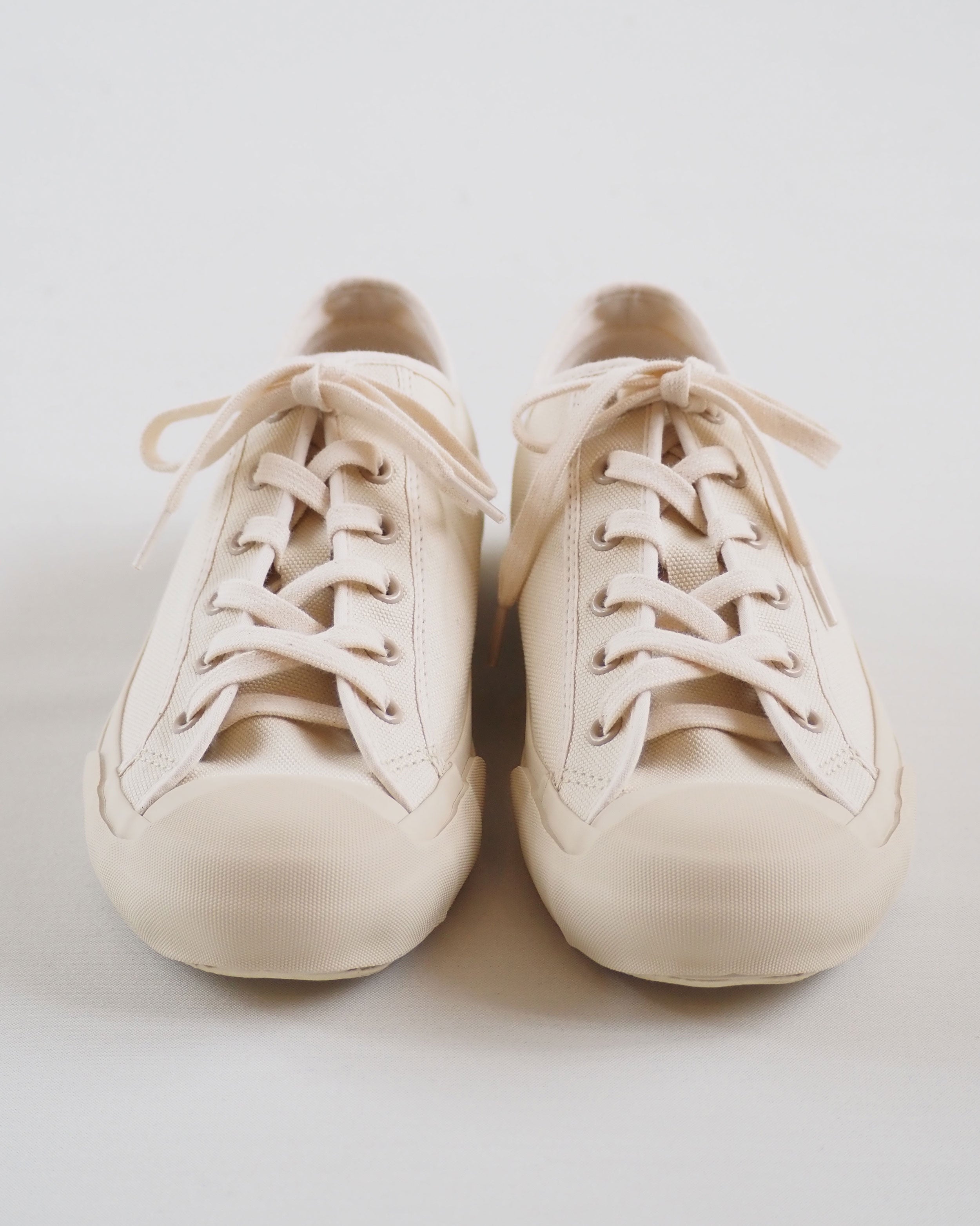 Merino Canvas Sneakers, Cream