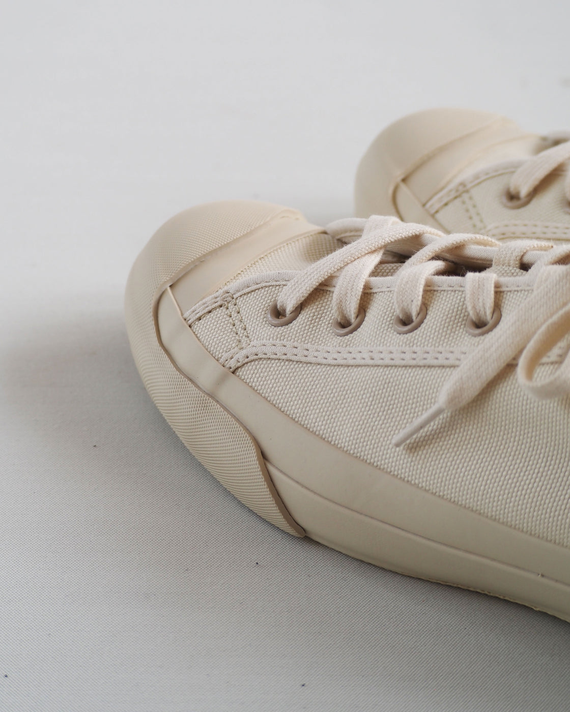 Merino Canvas Sneakers, Cream