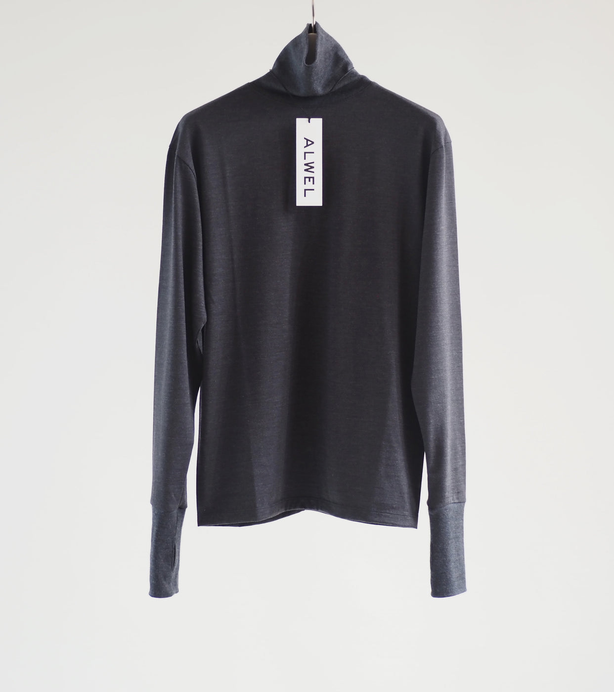 ALWEL Turtle Neck Top,Charcoal