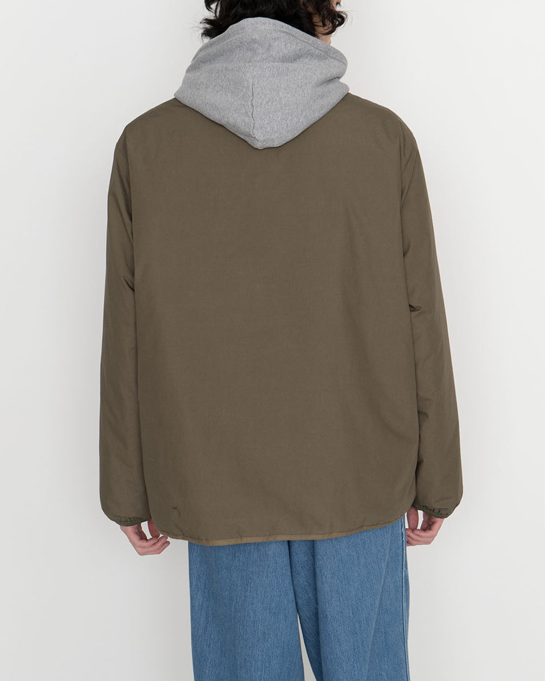 nanamica Reversible Down Cardigan, Khaki Beige