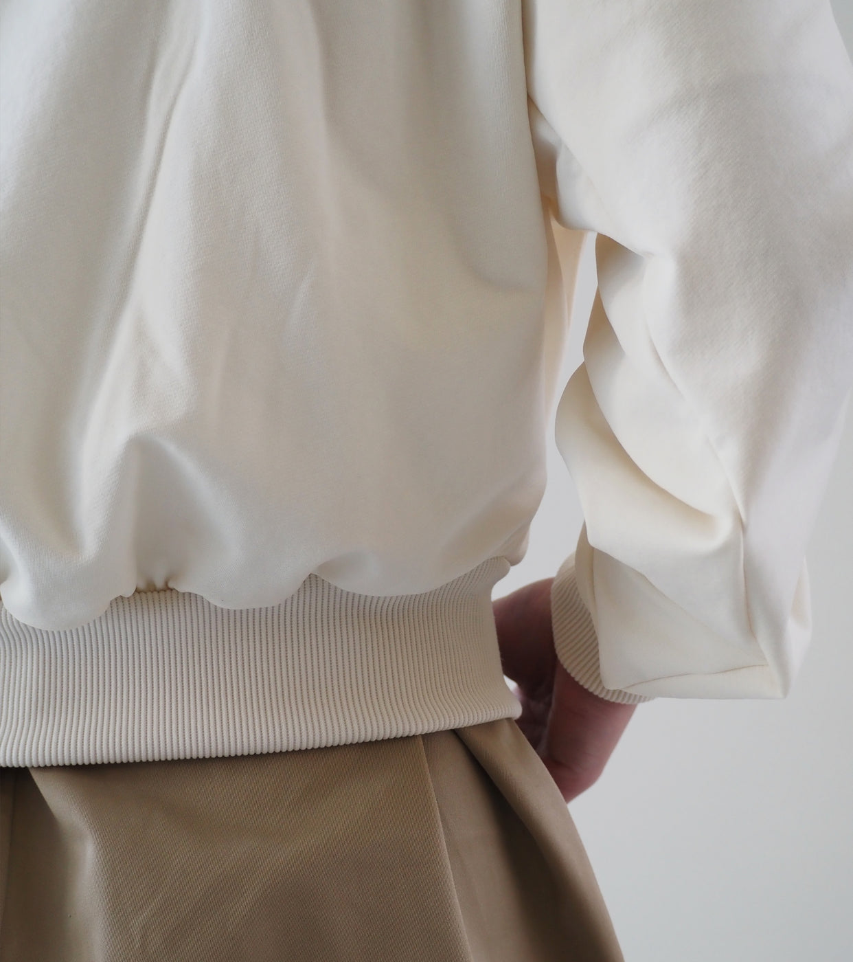 ALWEL CROPPED TRACK JACKET,Cloud Cream