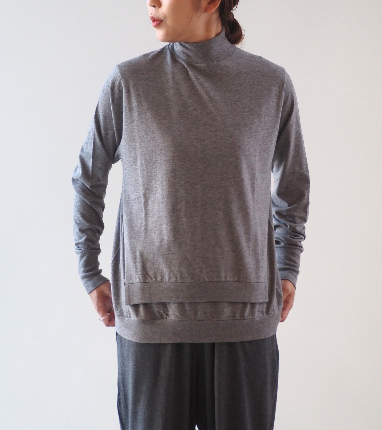 ALWEL DOUBLE FRONT TOPS, Top Gray