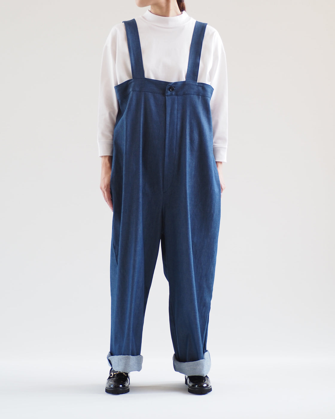High Rise Brace Trousers,Fade