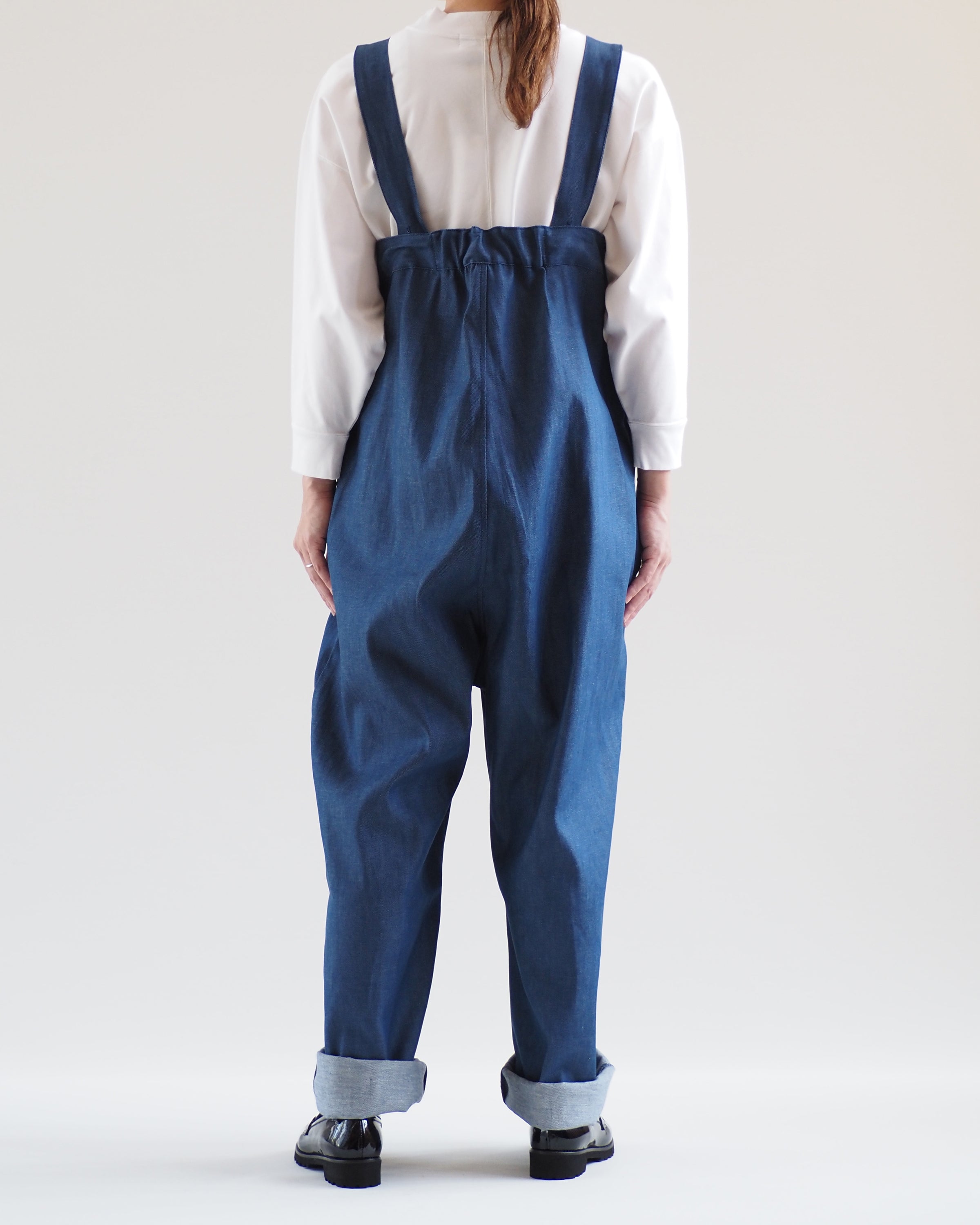 High Rise Brace Trousers,Fade