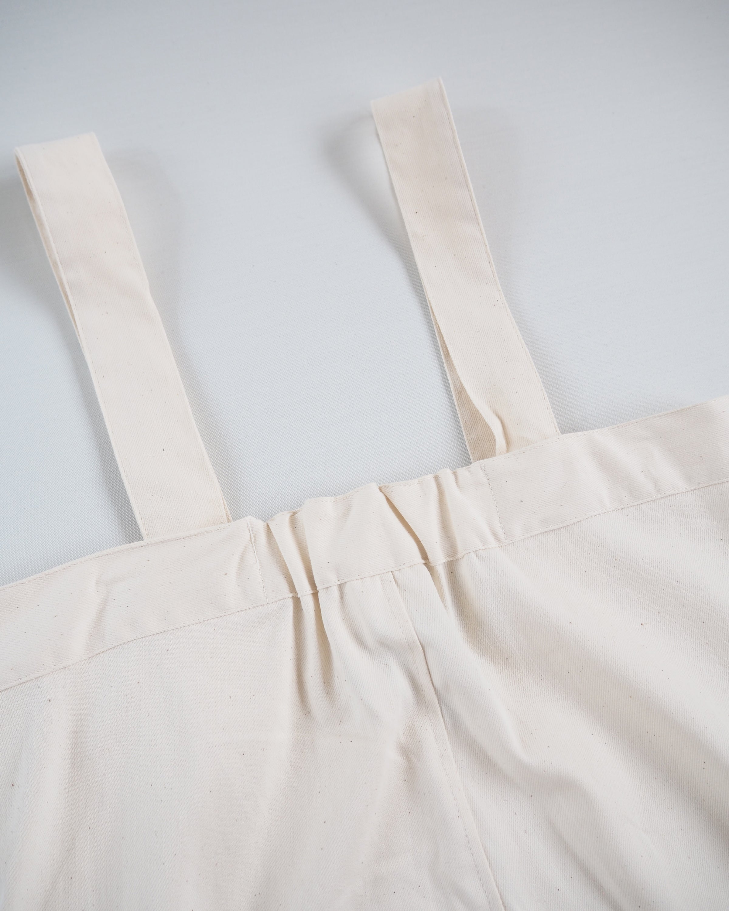 High Rise Brace Trousers,Natural
