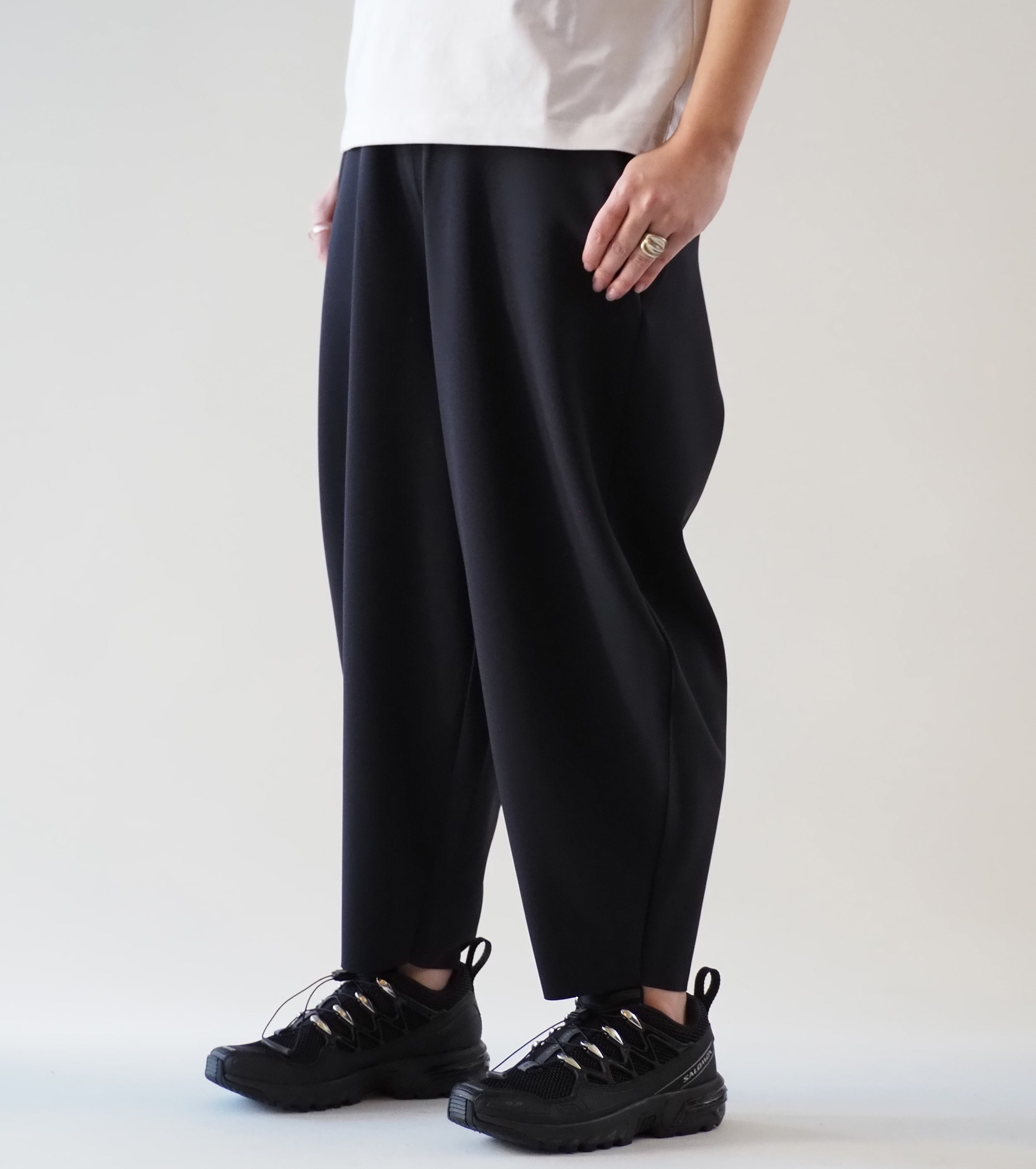 ALWEL  PEG PANTS, Black