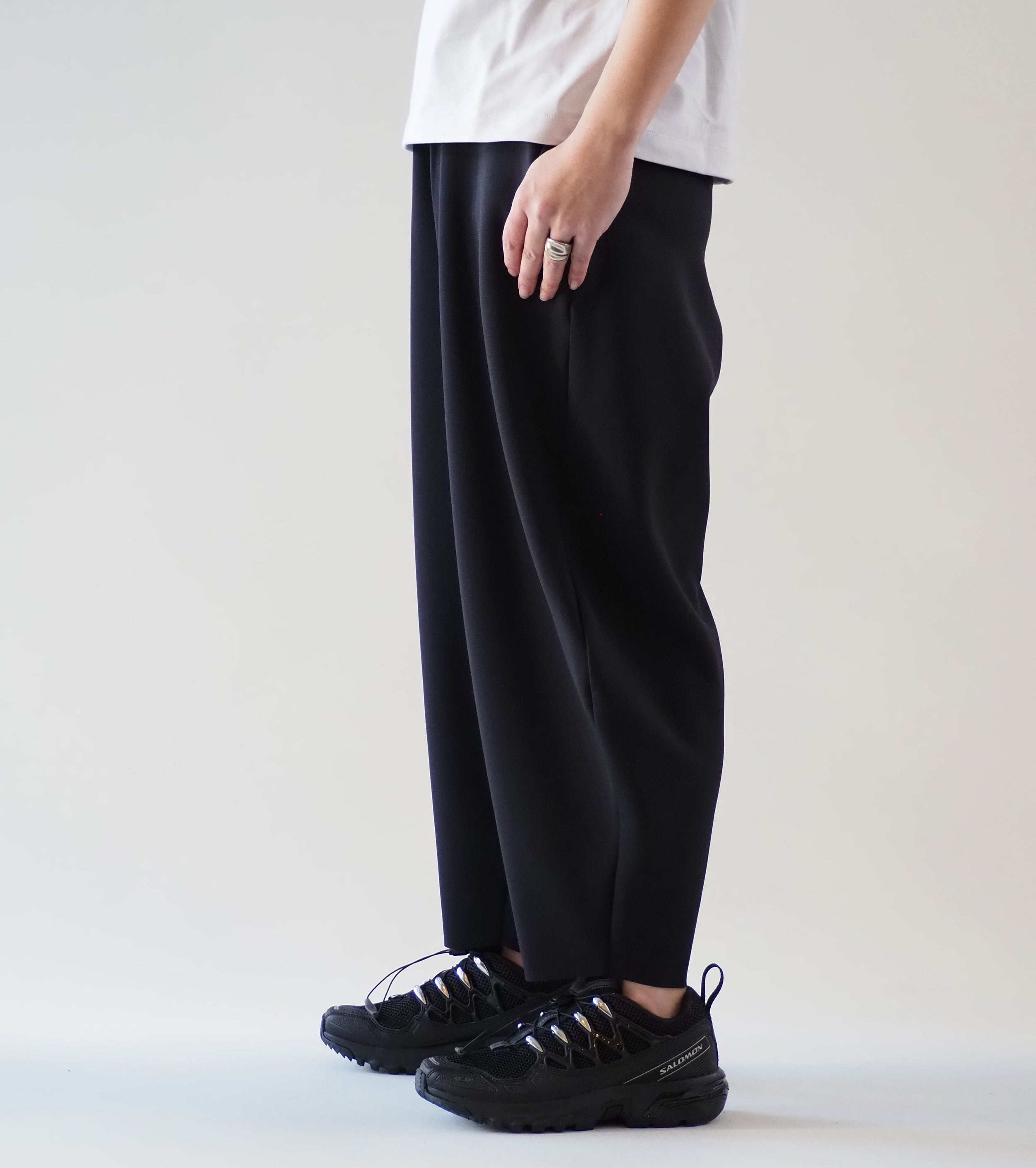 ALWEL  PEG PANTS, Black