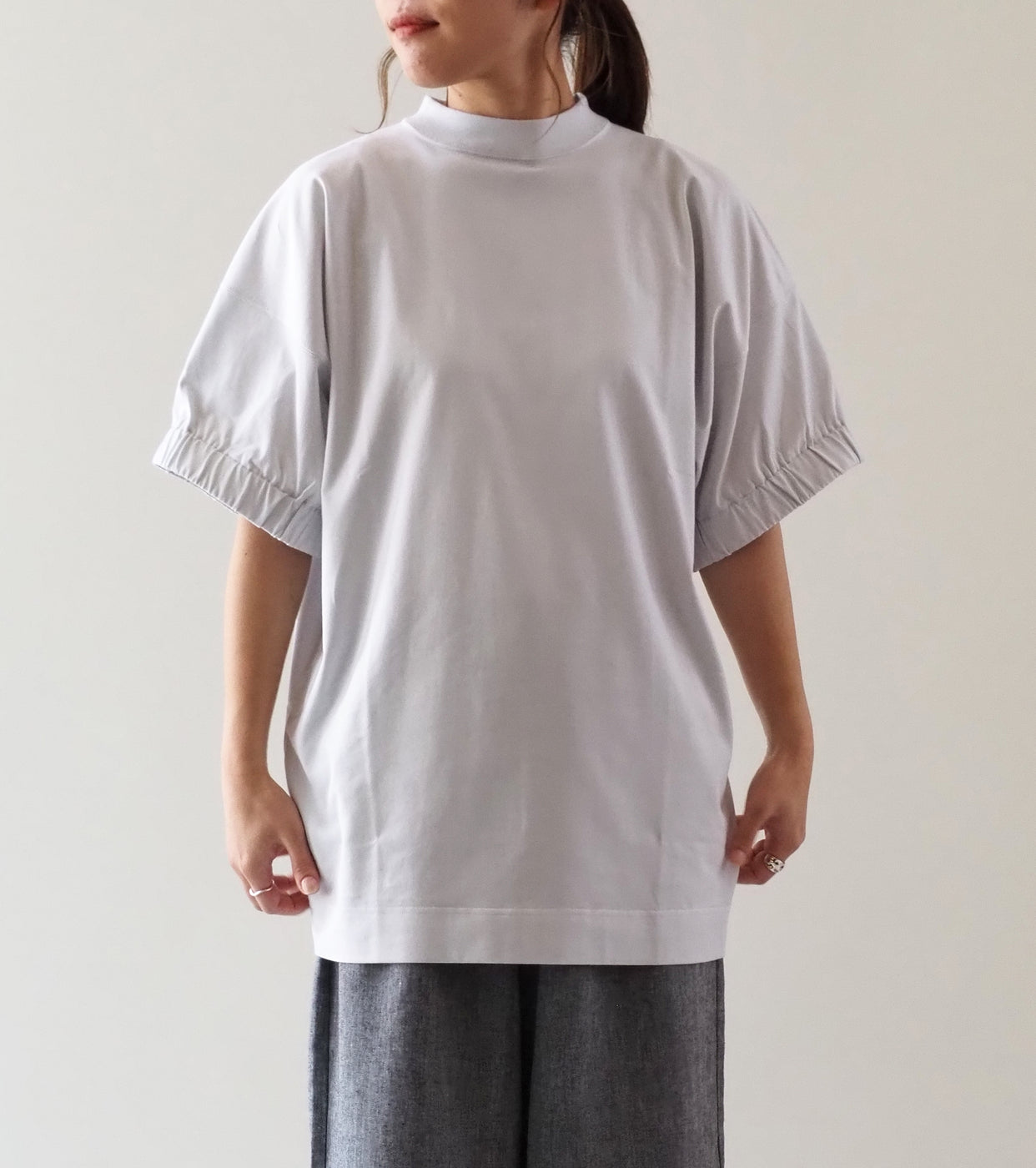 ALWEL Wide Sleeve Tee Dress , Cloud White
