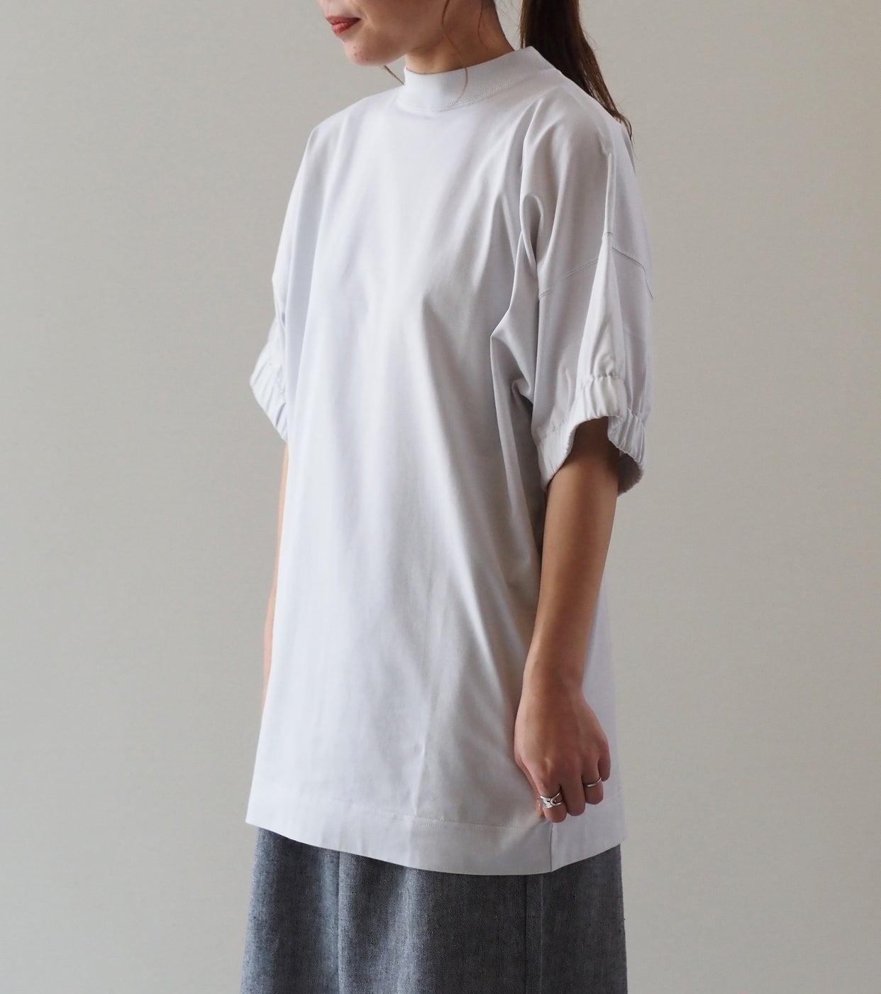 ALWEL Wide Sleeve Tee Dress , Cloud White