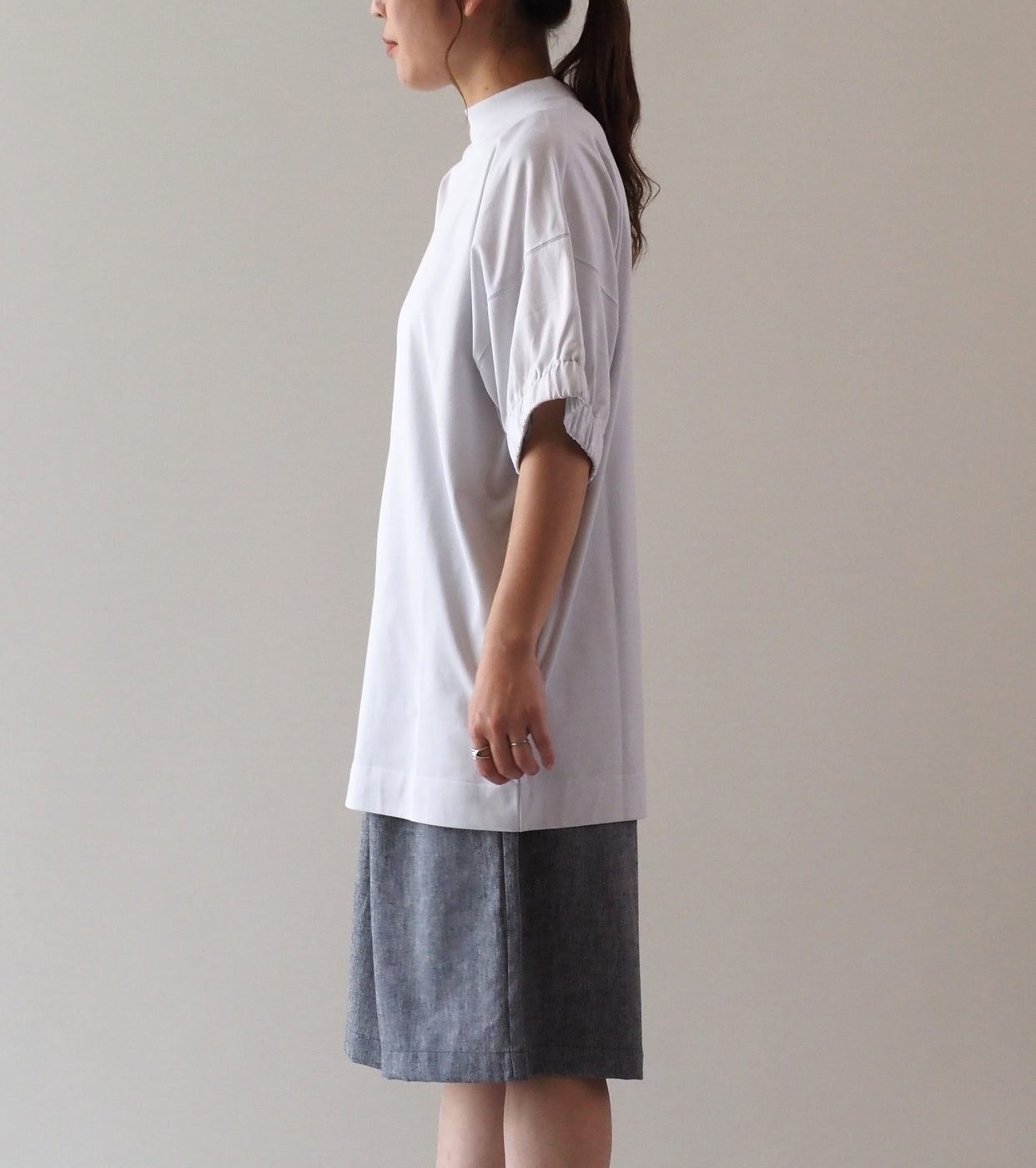 ALWEL Wide Sleeve Tee Dress , Cloud White