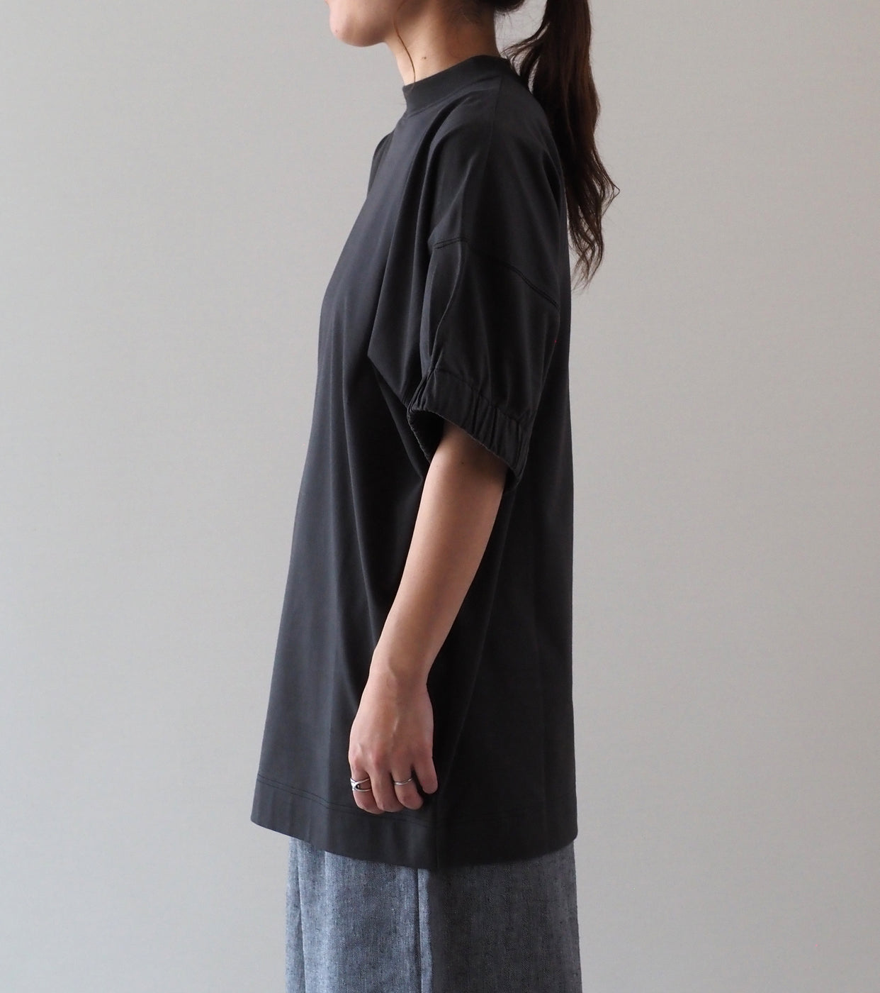 ALWEL Wide Sleeve Tee Dress , Ink Black