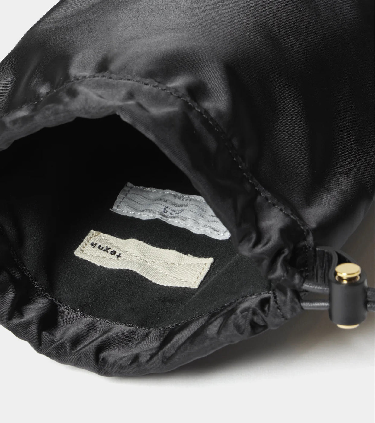 Texnh CLASSIC DRAWSTRING POUCH , Black