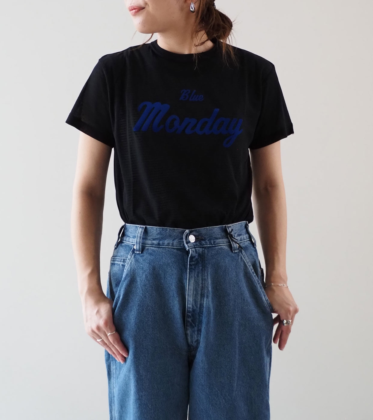 Oblada BLUE MONDAY TEE , Black