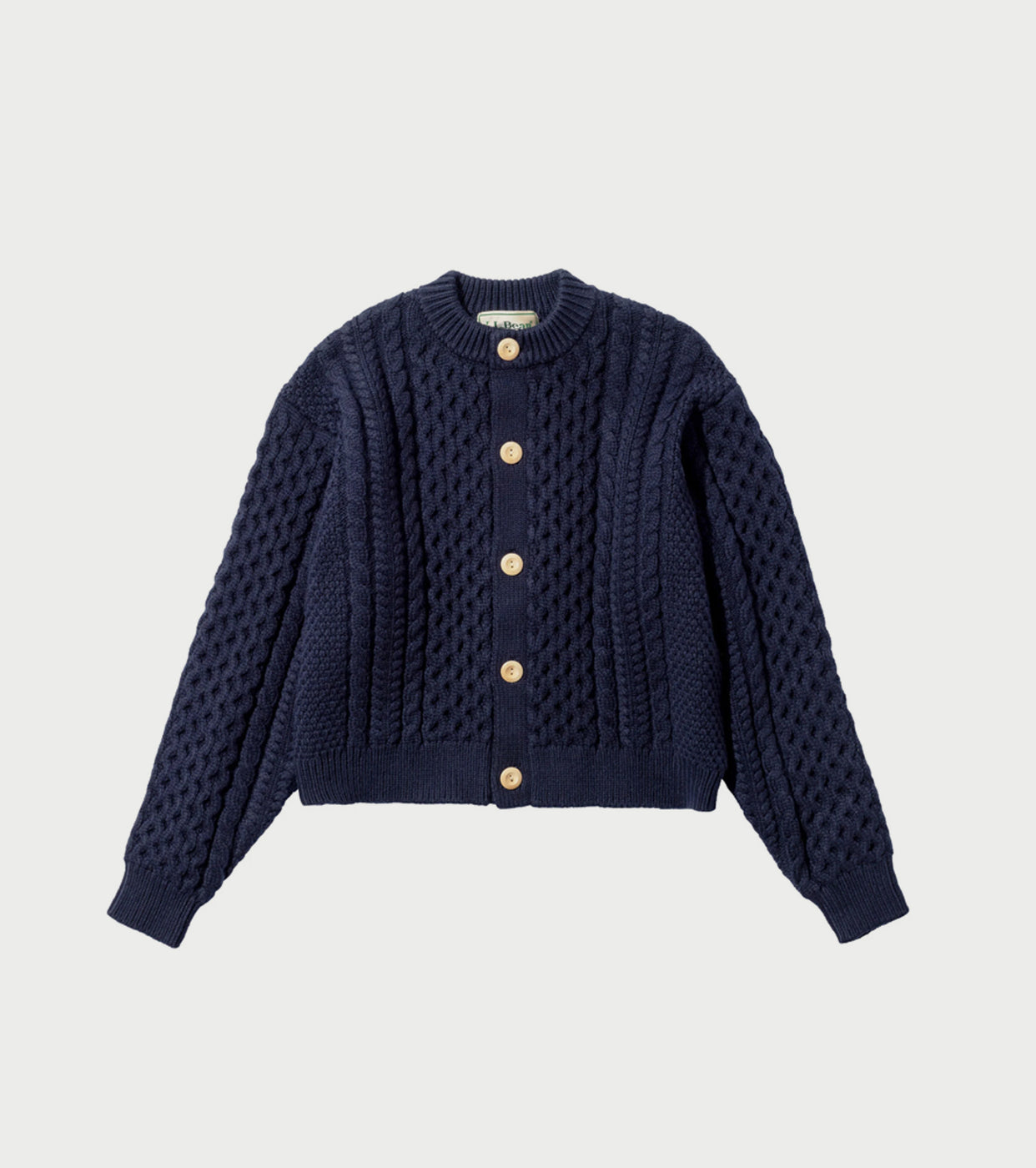 L.L.Bean JAPAN EDITION Women's Wayne Fisherman's Cardigan , Navy