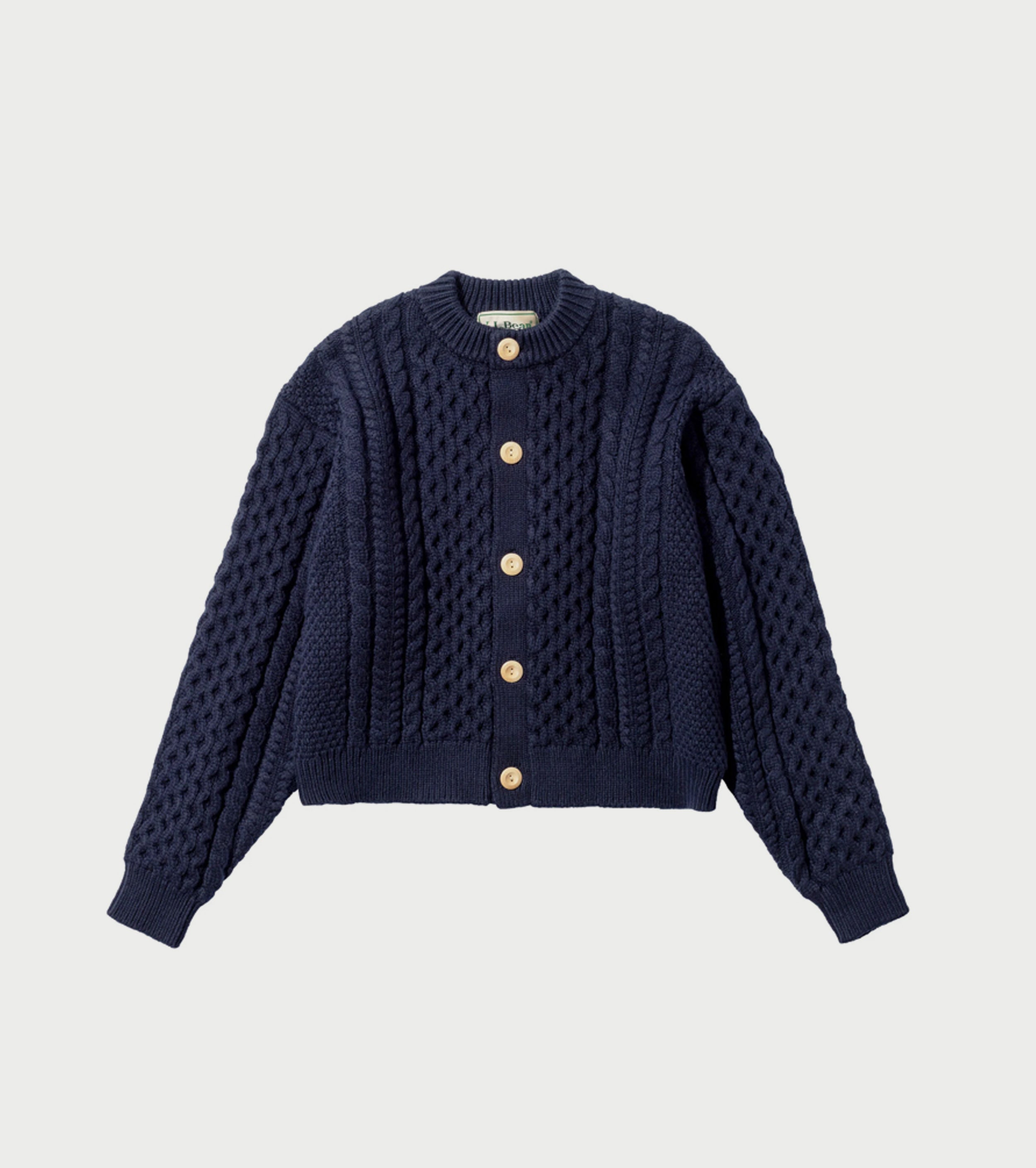 L.L.Bean JAPAN EDITION Women's Wayne Fisherman's Cardigan , Navy