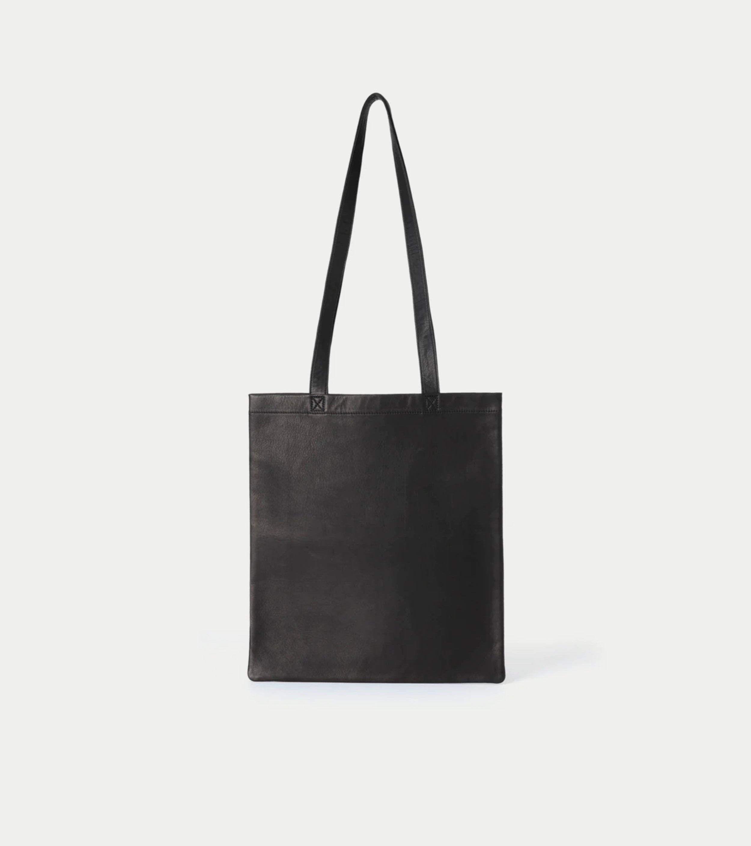 Aeta ダブル フェイス フラット トート：M , Black – Navyblue