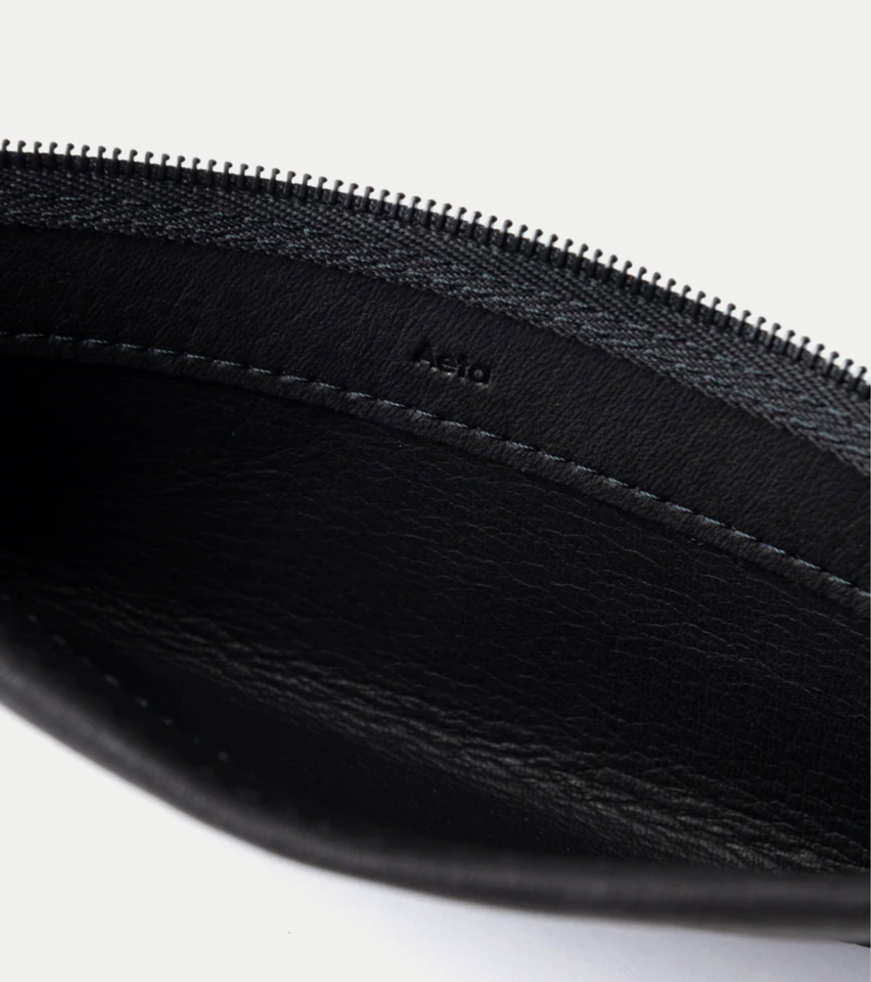 Aeta Double Face Zip Pen Case : M , Black