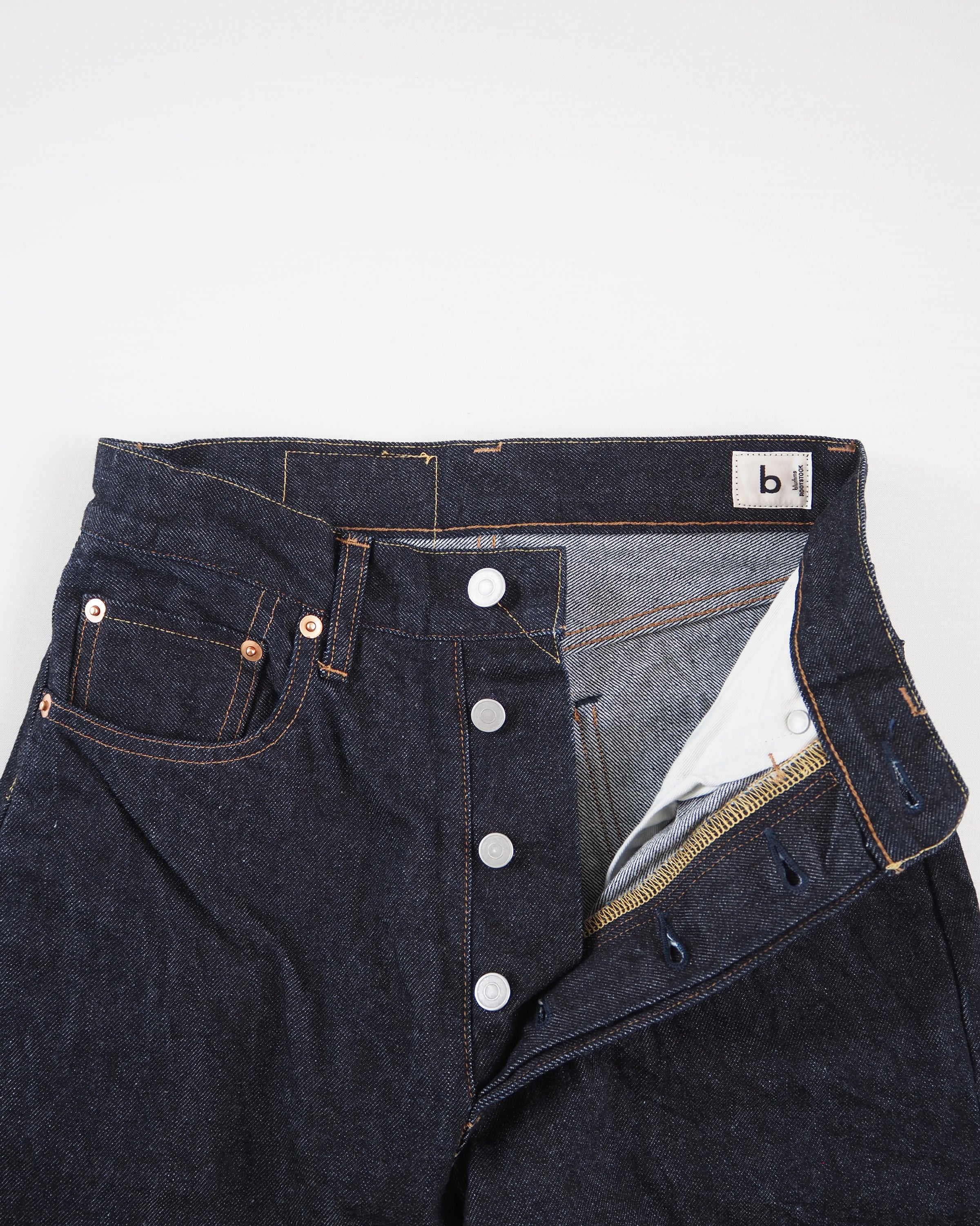 13.5 oz. standard selvage denim pants, Indigo