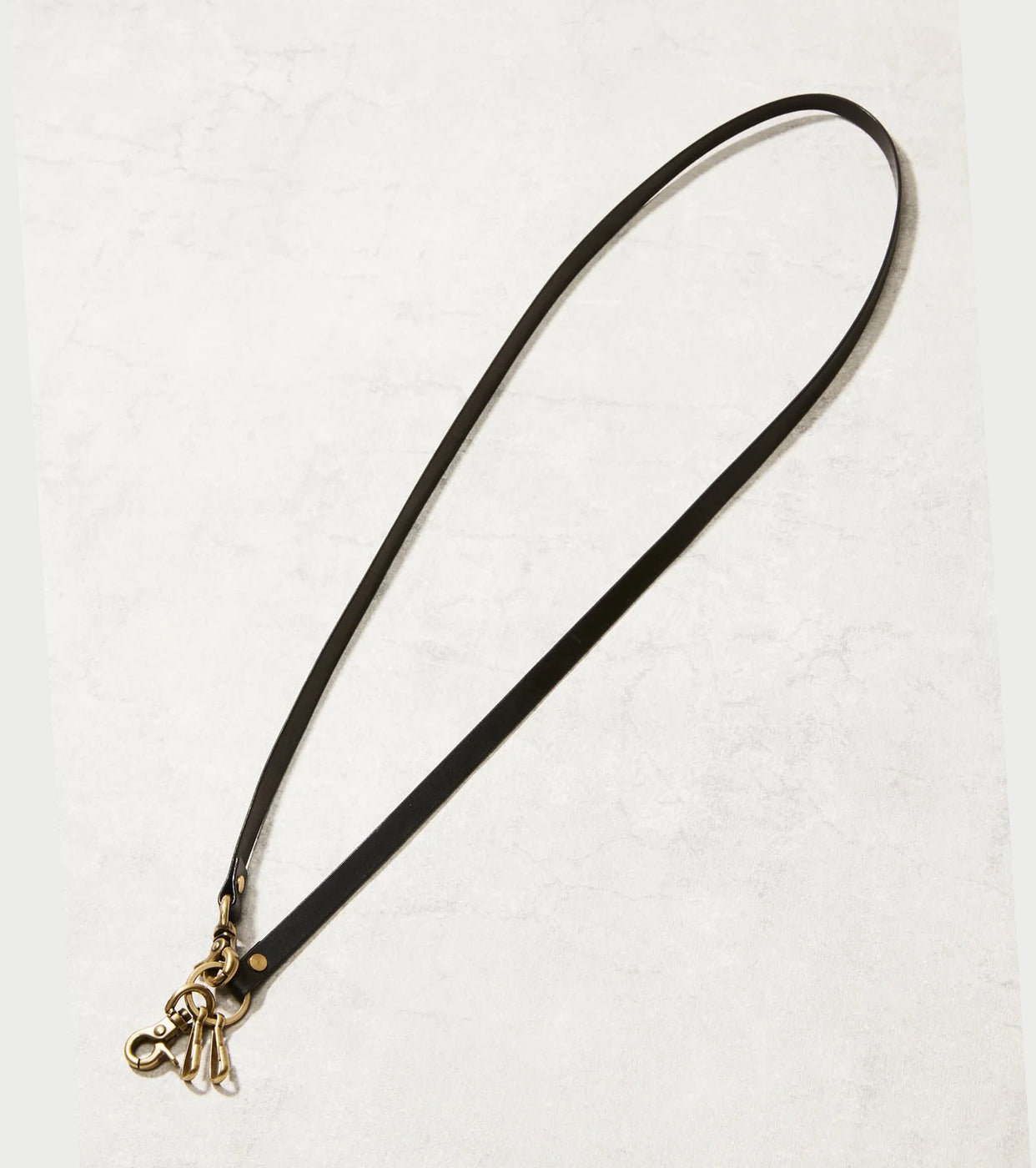 Texnh LEATHER LANYARD , Black