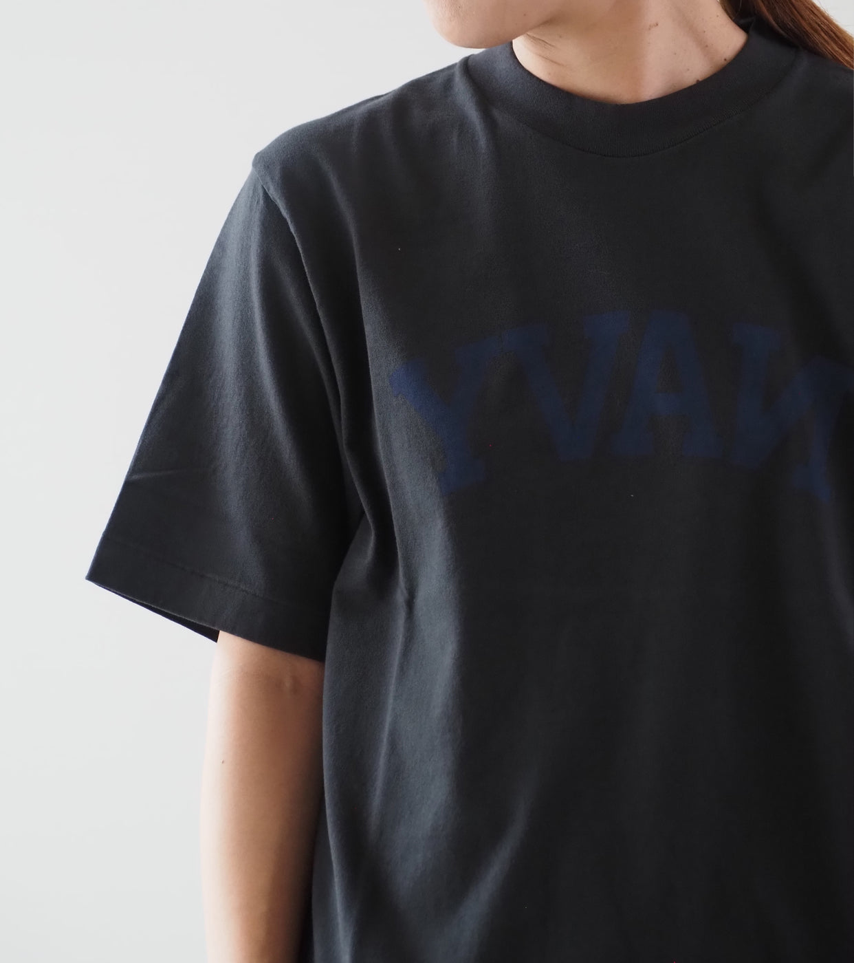 blurhms ROOT STOCK Navyblue Printed Tee shirt Standard ,Ink Black