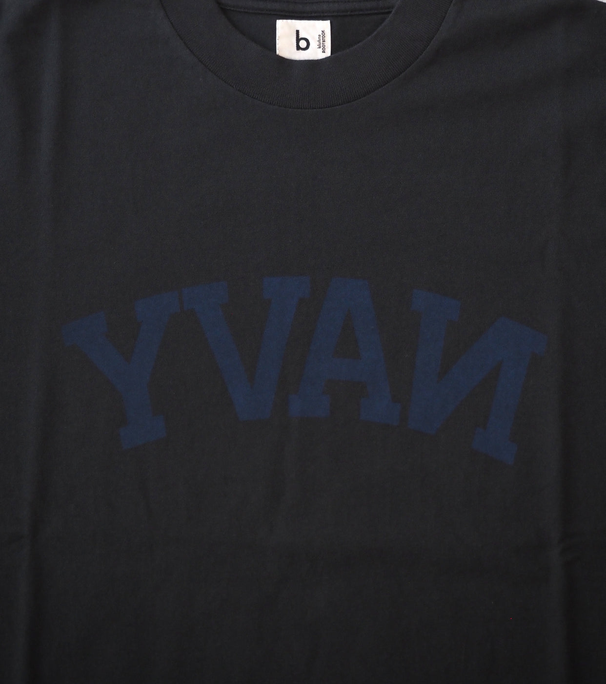 blurhms ROOT STOCK Navyblue Printed Tee shirt Standard ,Ink Black