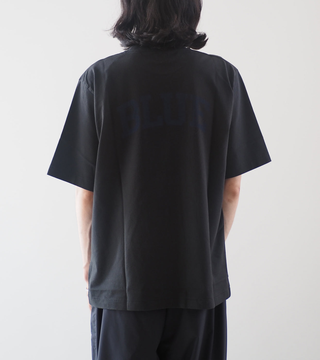 blurhms ROOT STOCK Navyblue Printed Tee shirt Standard ,Ink Black