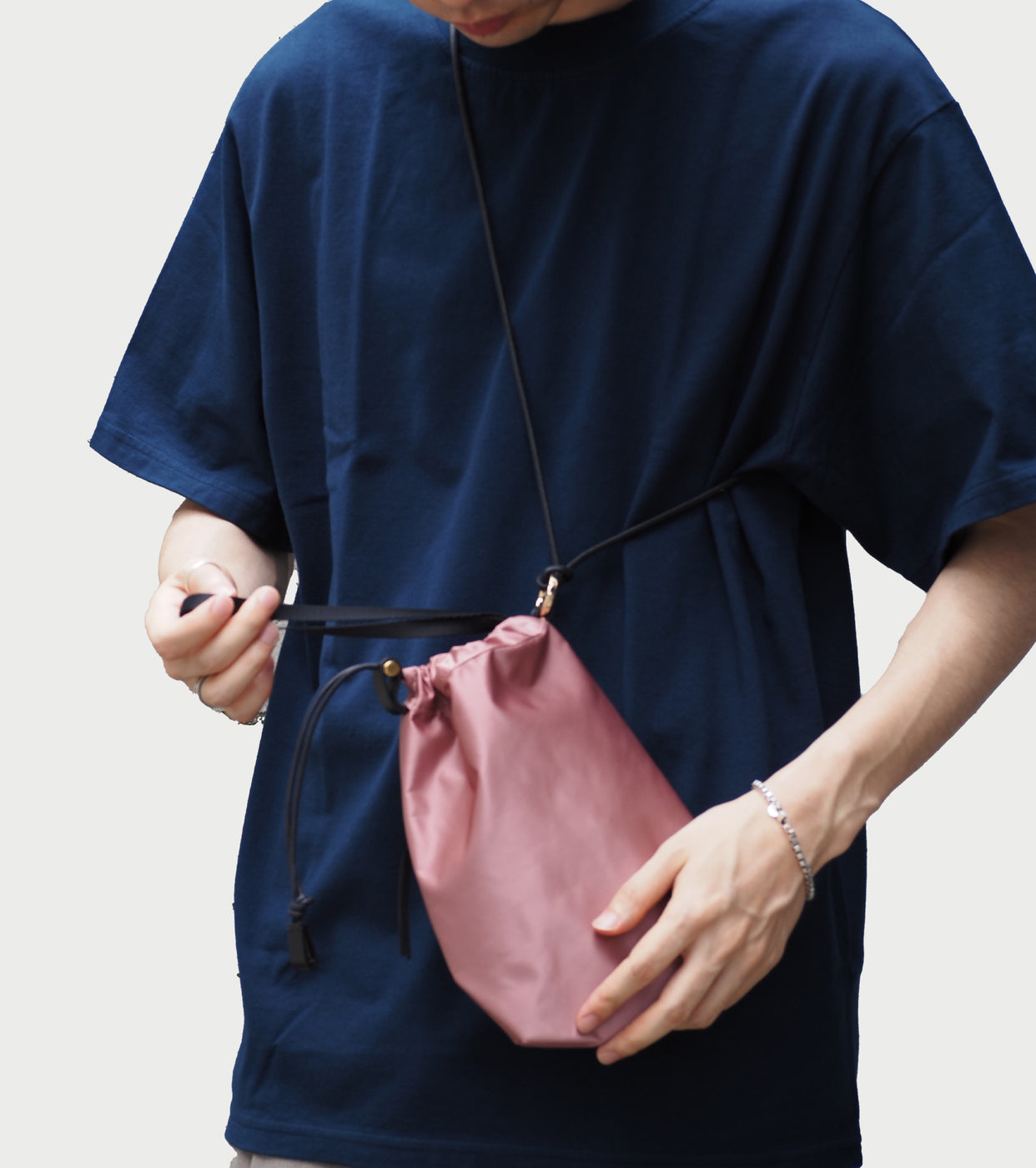 Texnh CLASSIC DRAWSTRING POUCH , Pink